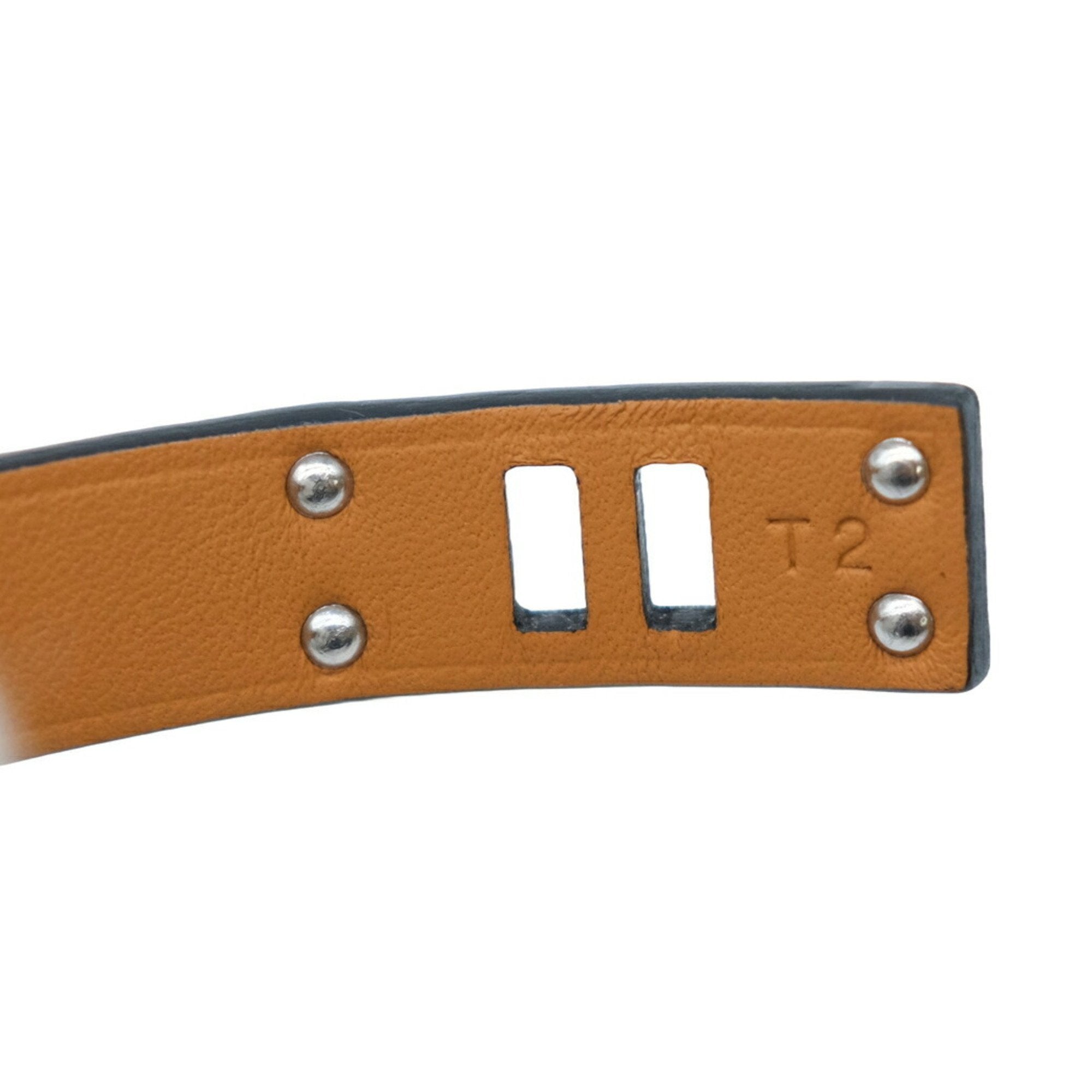 Hermes Black Leather Charm Bracelet (Pre-Owned)