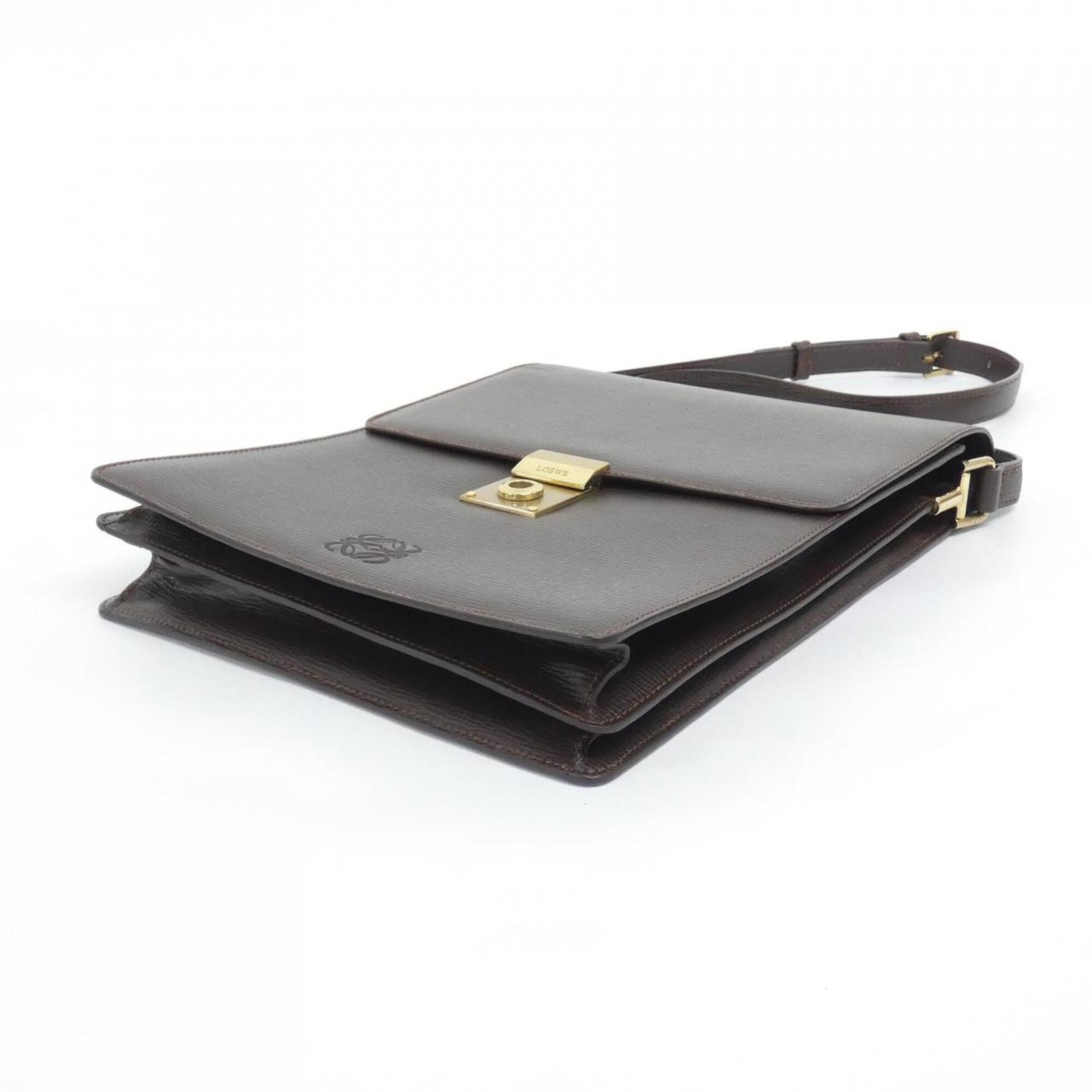 Loewe Brown Leather Shoulder Bag (Pre-Owned)
