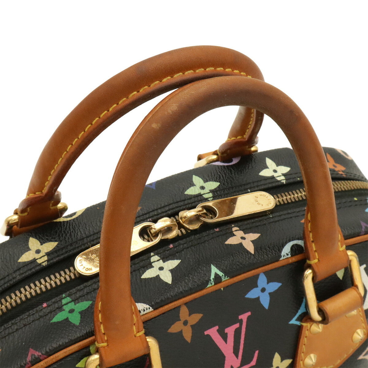 Louis Vuitton Black Monogram Multi-Color Noir Monogram Multicolore Handbag (Pre-Owned)