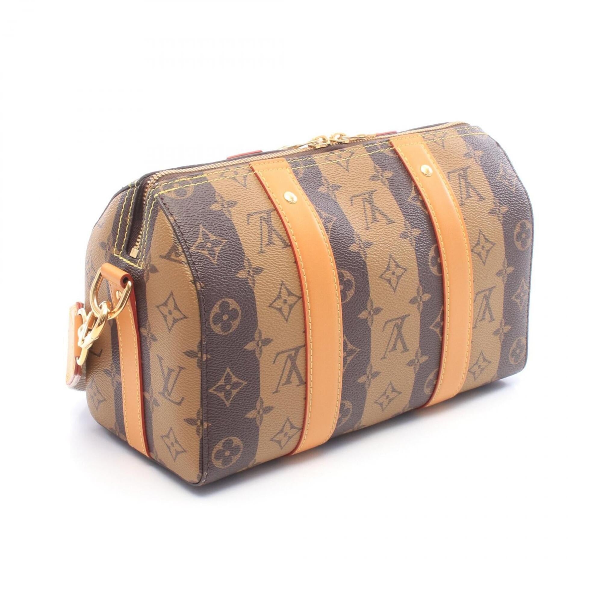 Louis Vuitton Brown Pvc Leather Handbag Shoulder Bag (Pre-Owned)