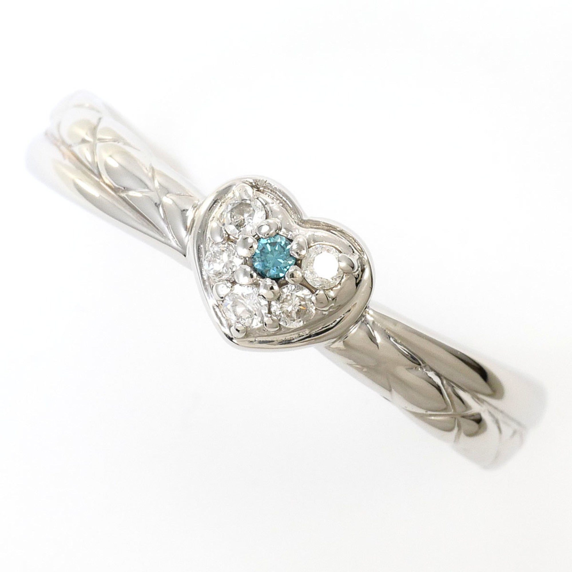 Unbranded Blue Platinum Platinum 900 Band Ring (Pre-Owned)
