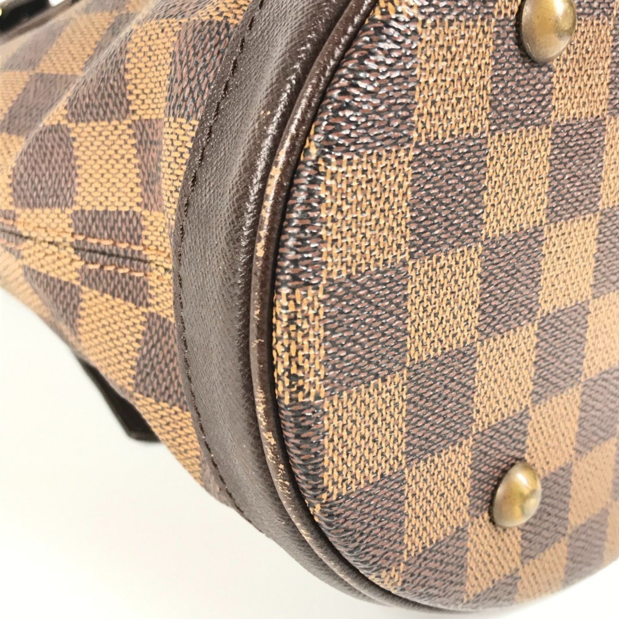 Louis Vuitton Brown Damier Canvas Ebene Damier Canvas Pouch Shoulder Bag Tote Bag (Pre-Owned)