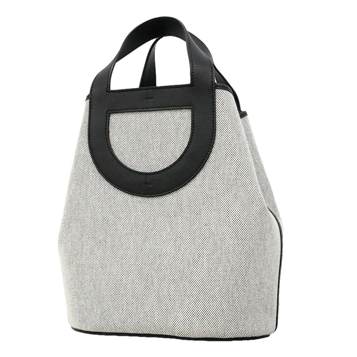 Hermes Black Toile H Handbag (Pre-Owned)