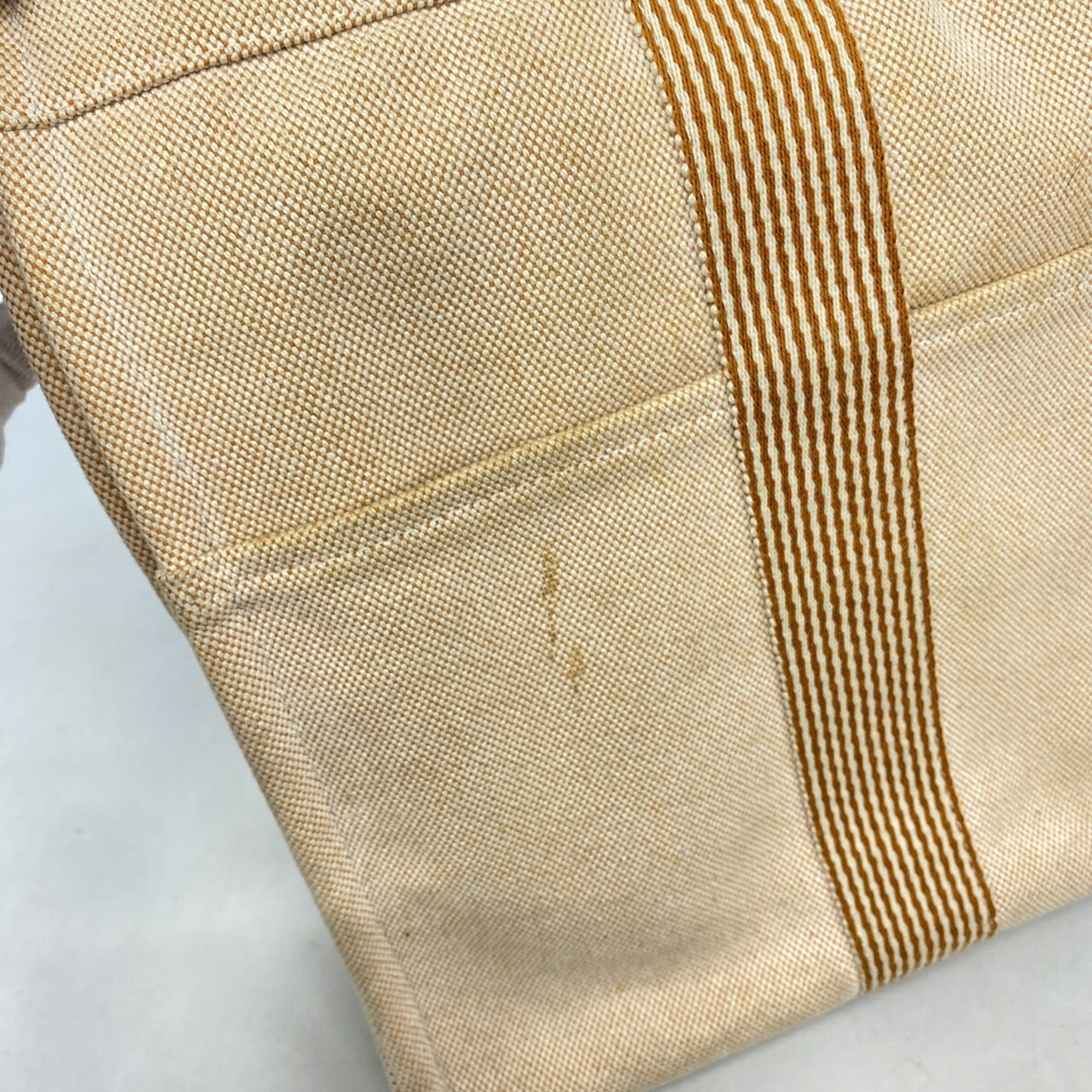 Hermes Orange Canvas Tote Bag (Pre-Owned)