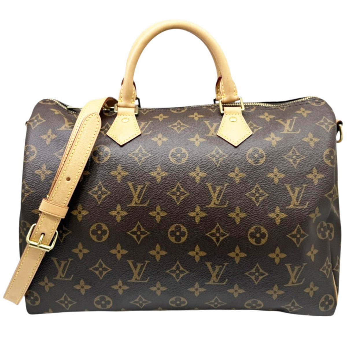 Louis Vuitton Brown Monogram Boston Bag Handbag (Pre-Owned)