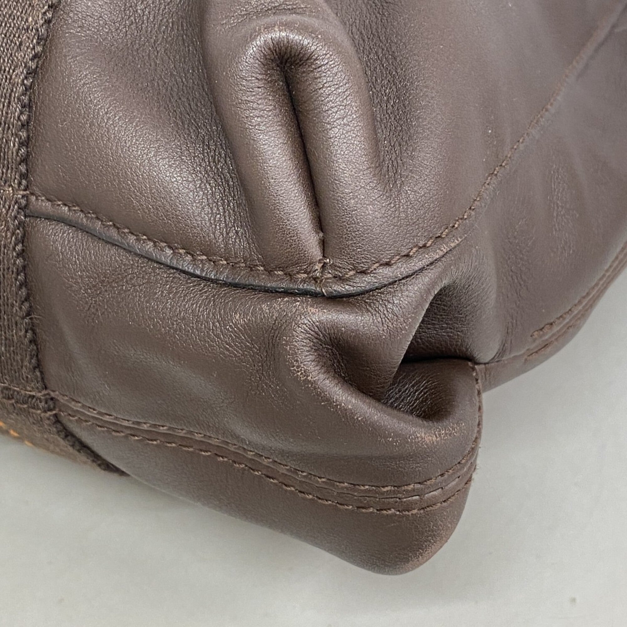 Hermes Brown Leather Handbag (Pre-Owned)