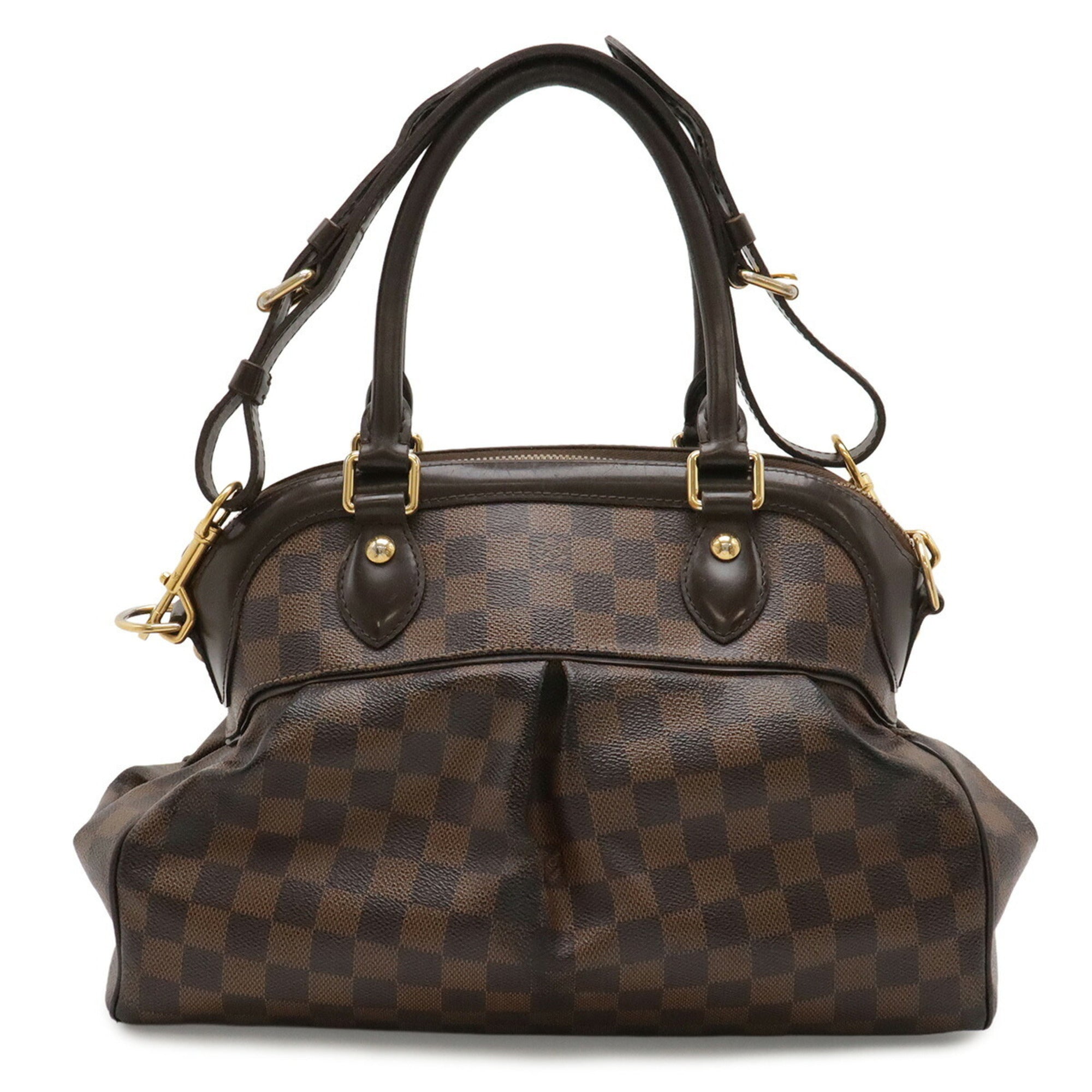 Louis Vuitton Brown Damier Canvas Galle Pvc Handbag Shoulder Bag (Pre-Owned)