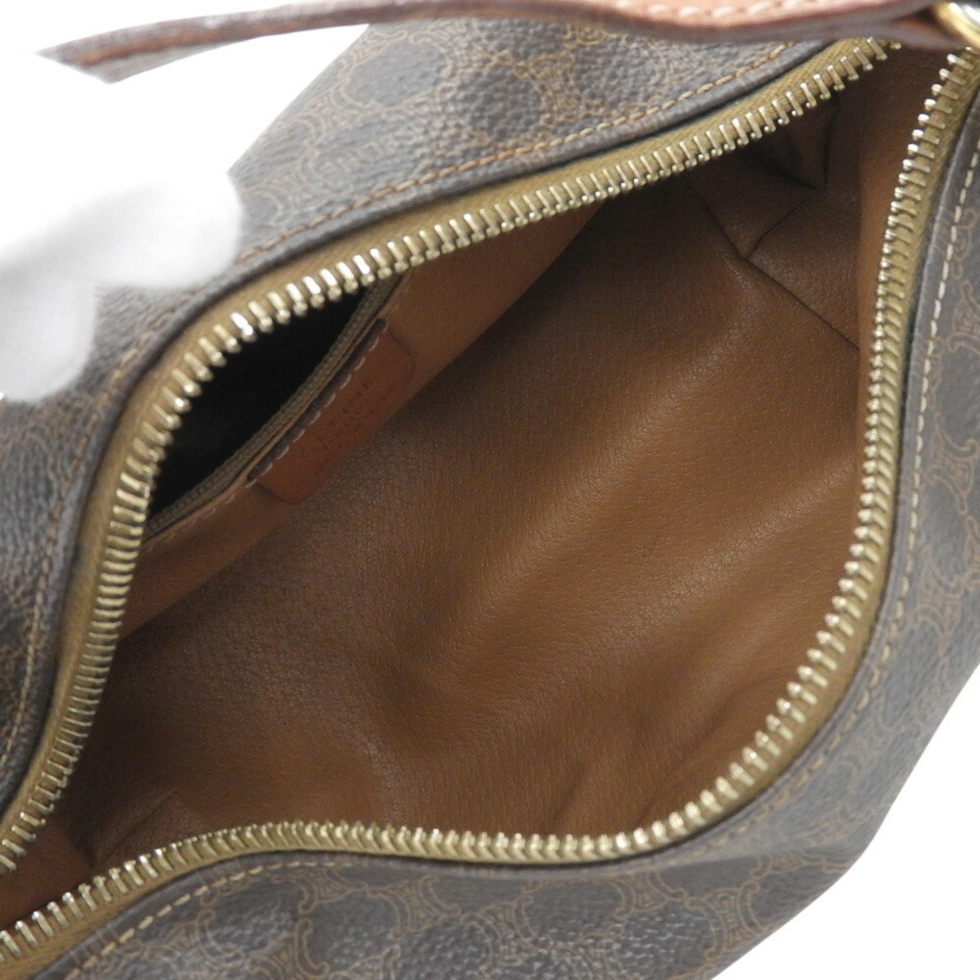 Celine Brown Pvc Pouch Shoulder Bag (Pre-Owned)
