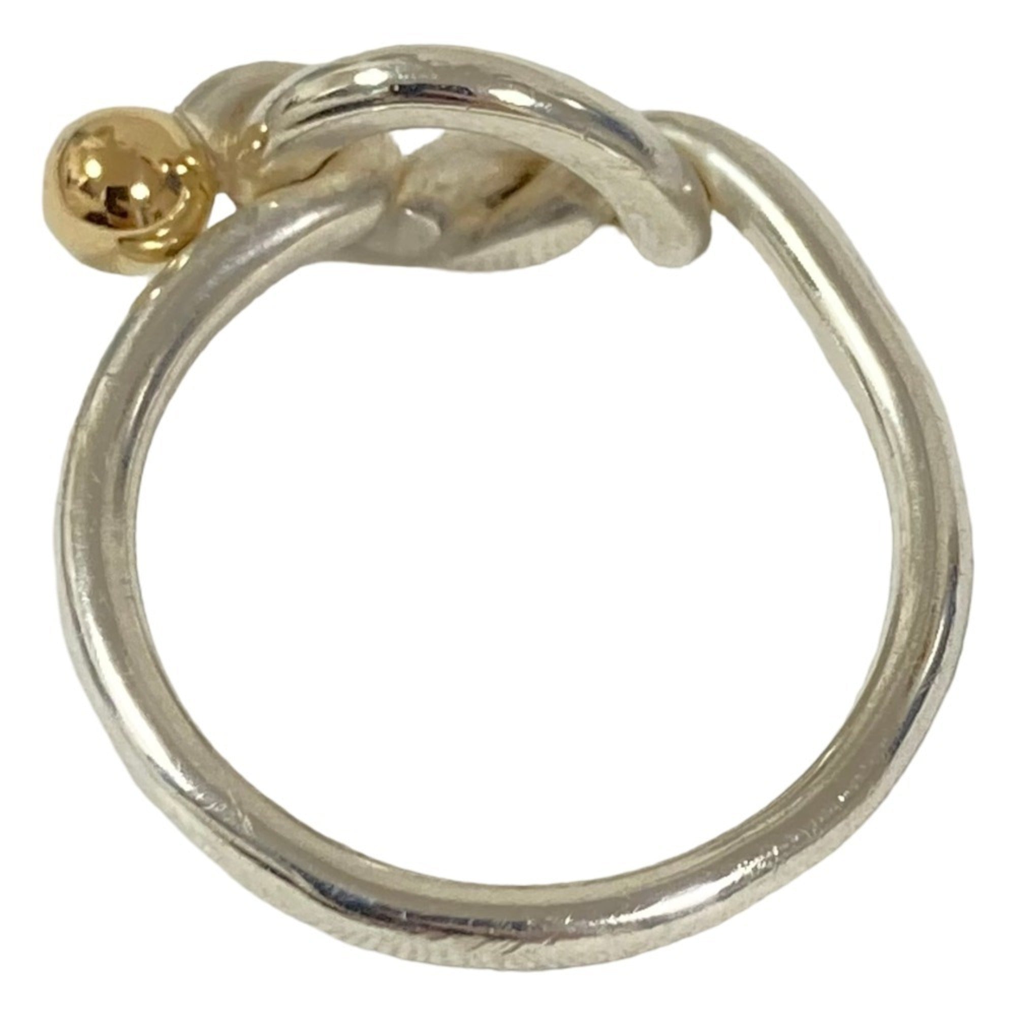 Tiffany Silver Gold (18K) Silver 925 Band Ring (Pre-Owned)