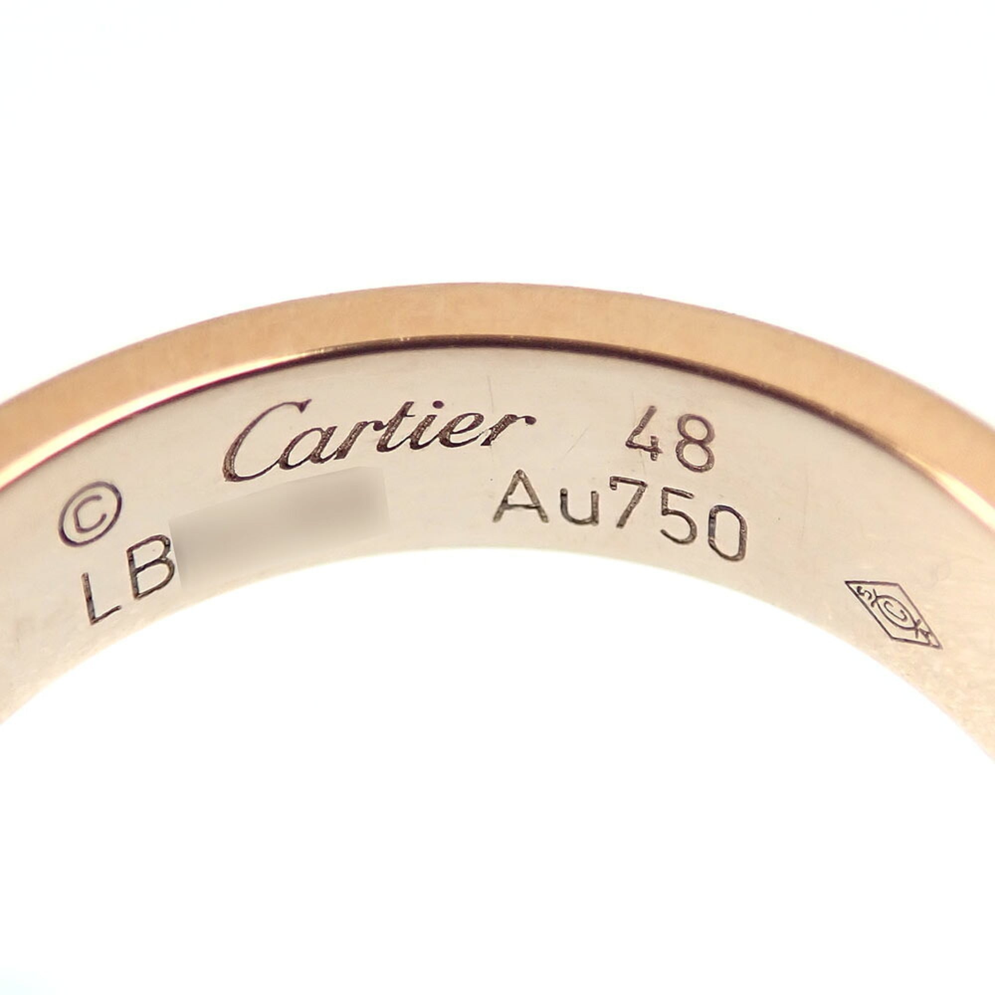 Cartier Love Pink Gold (18K) Band Ring (Pre-Owned)