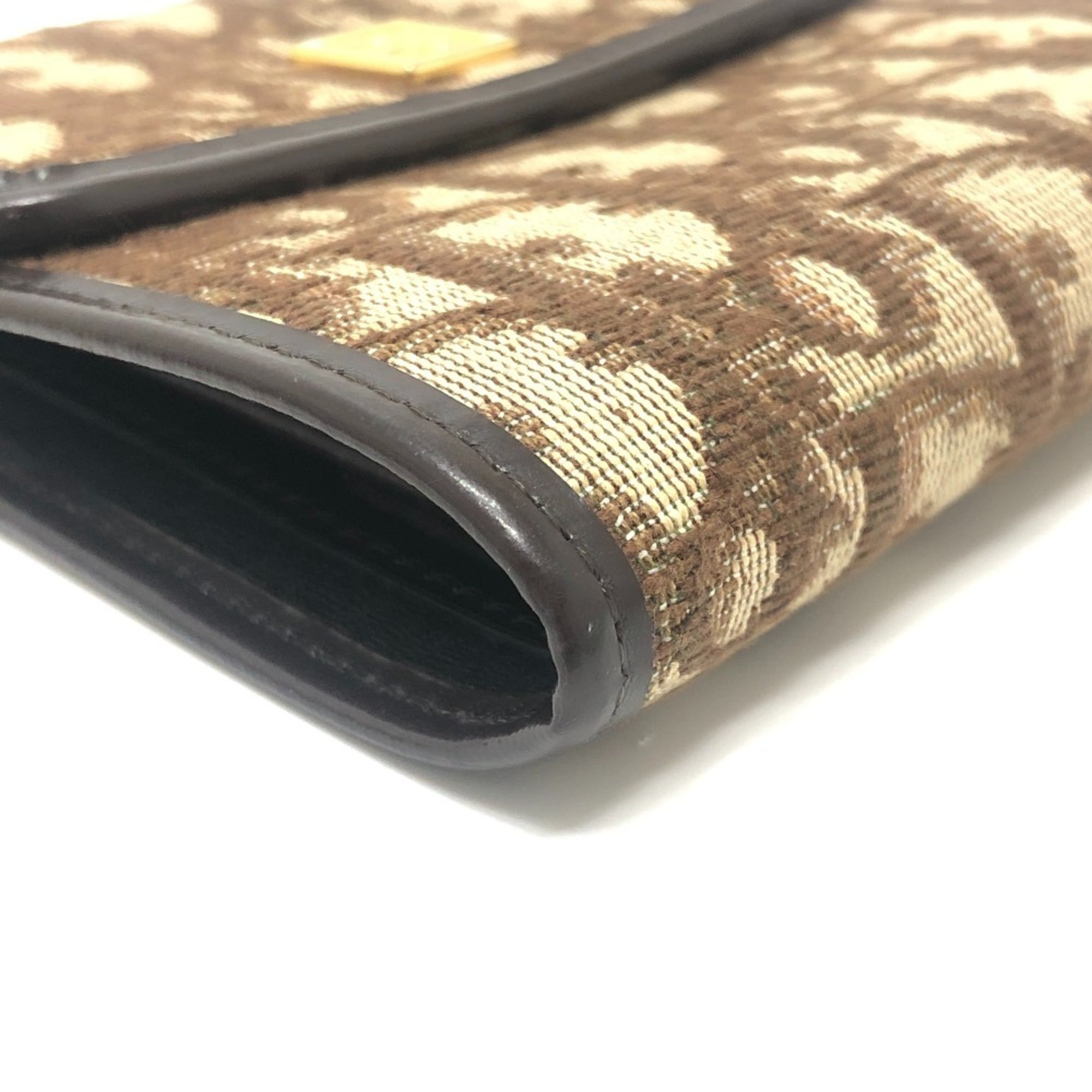 Christian Dior Brown Trotter Wallet (Tri-Fold) (Pre-Owned)
