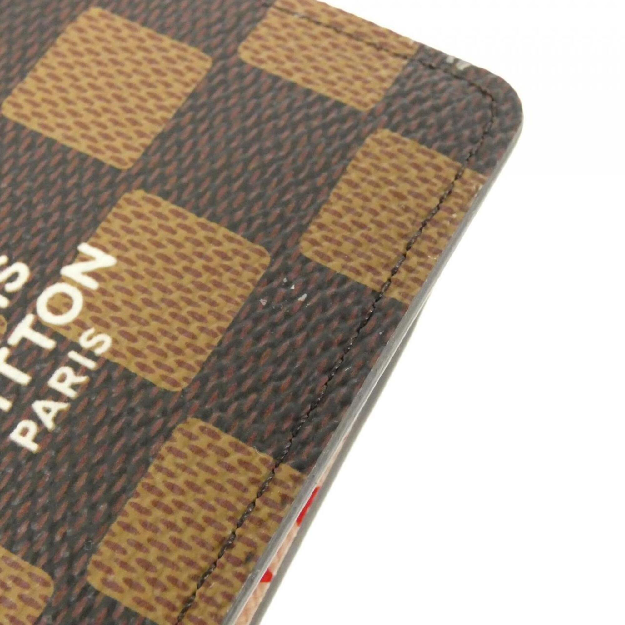 Louis Vuitton Damier Ebene Coated Canvas Long Wallet (Bi-Fold) (Pre-Owned)