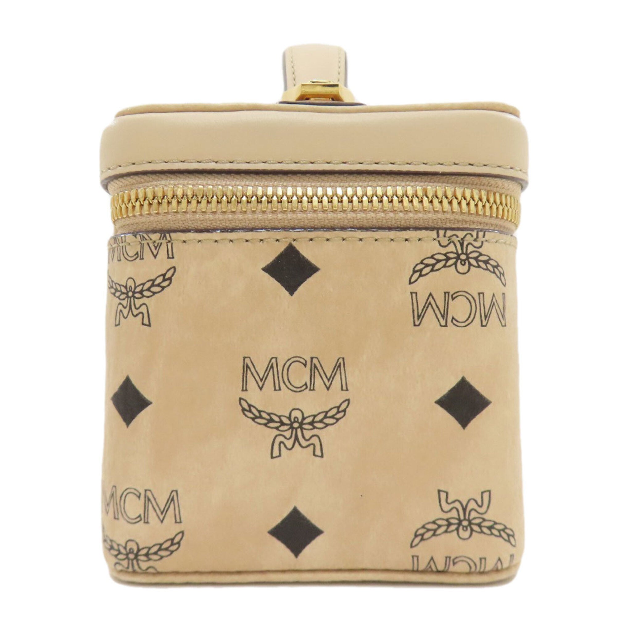 Mcm Beige Pvc Handbag (Pre-Owned)
