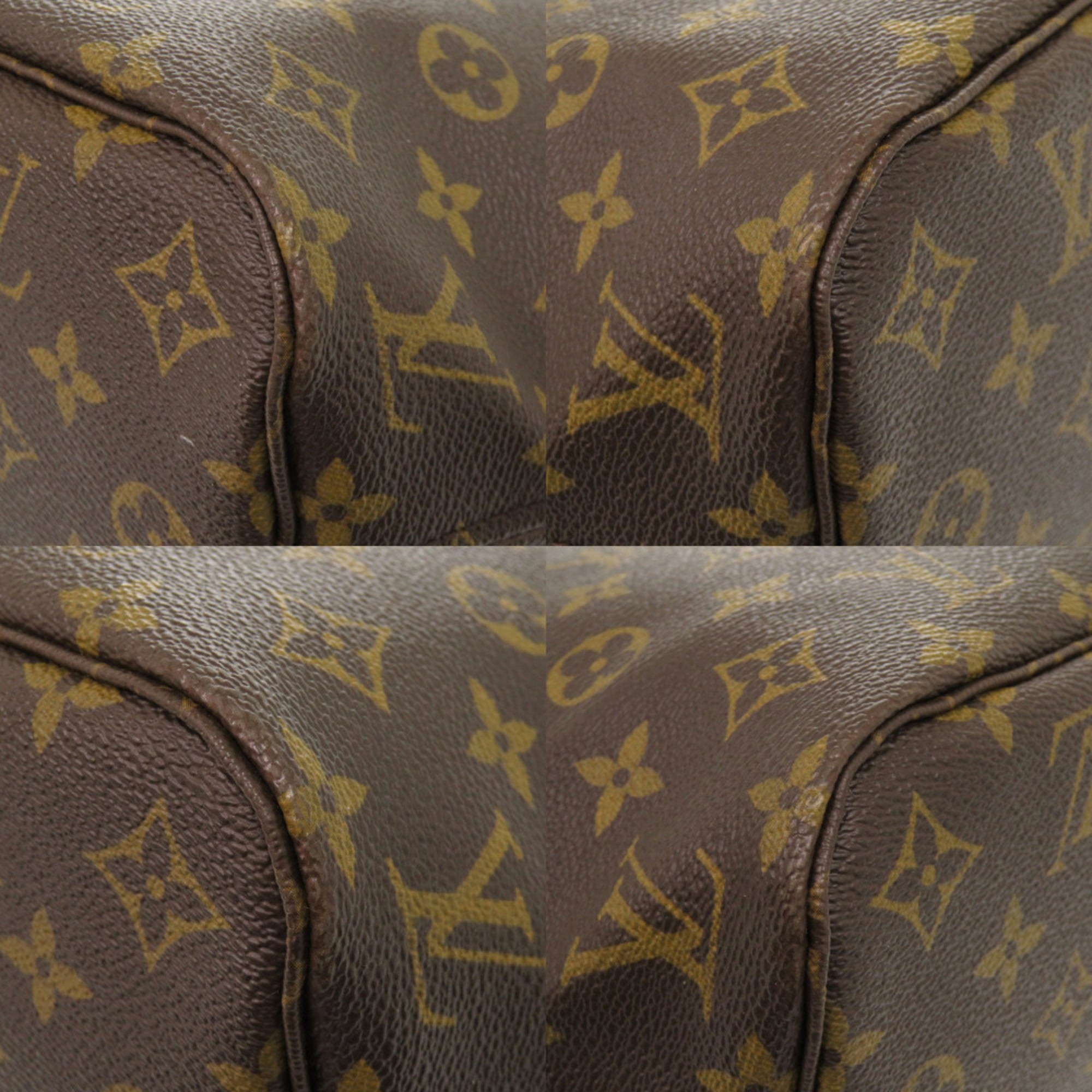 Louis Vuitton Brown Green Monogram Monogram Handbag Tote Bag (Pre-Owned)