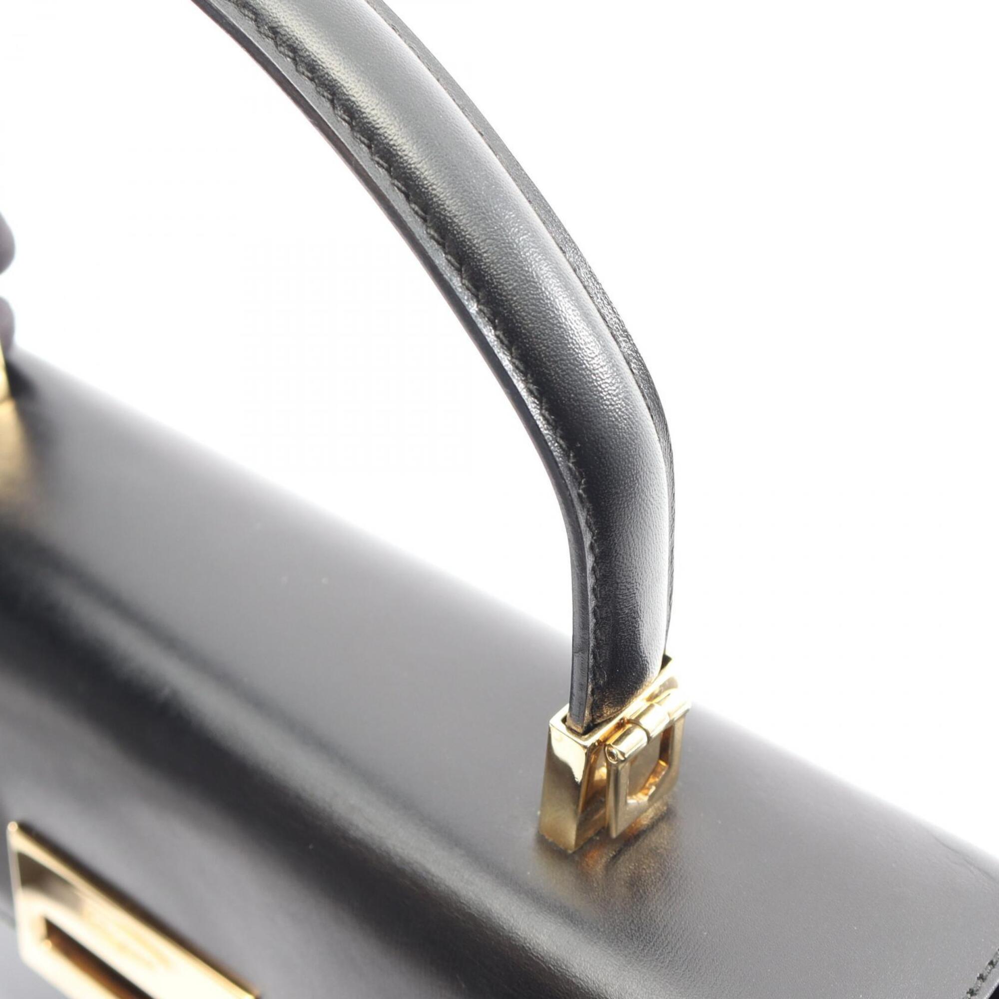 Salvatore Ferragamo Black Leather Handbag (Pre-Owned)