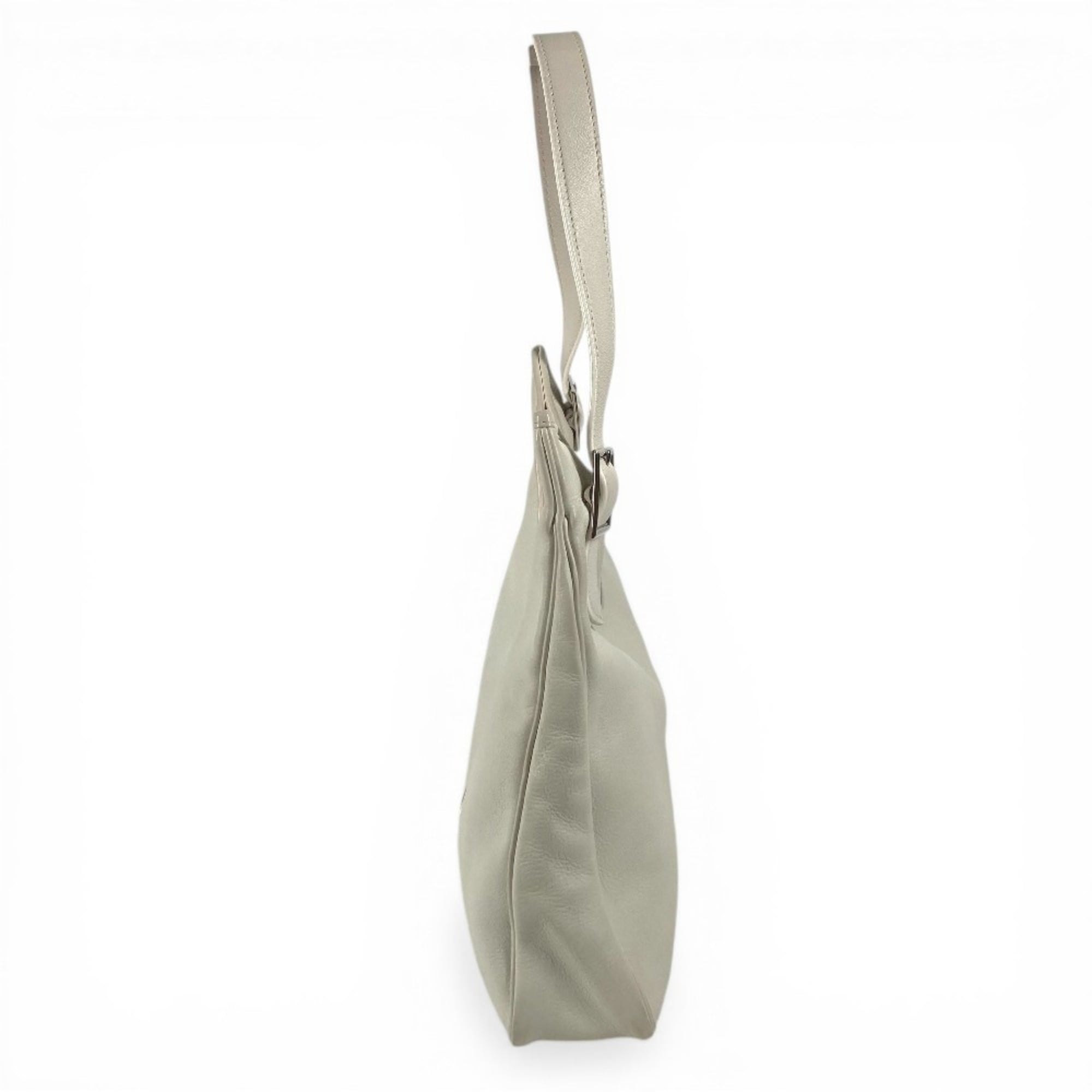Hermes White Leather Shoulder Bag (Pre-Owned)