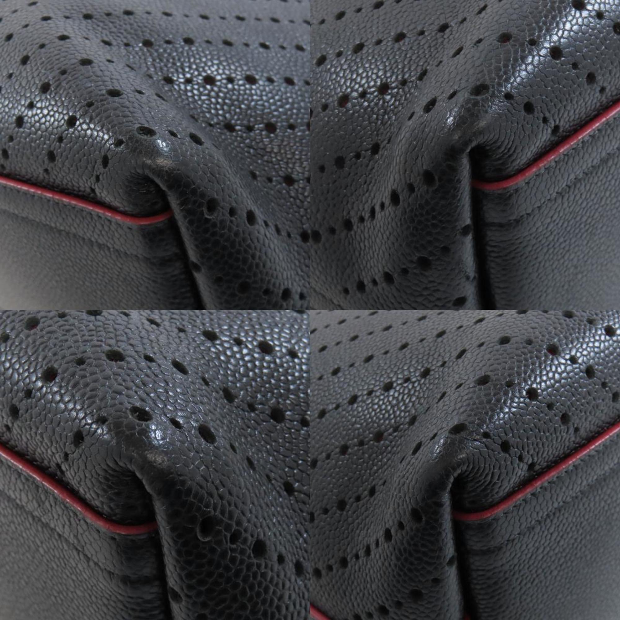 Chanel Black Leather Tote Bag (Pre-Owned)