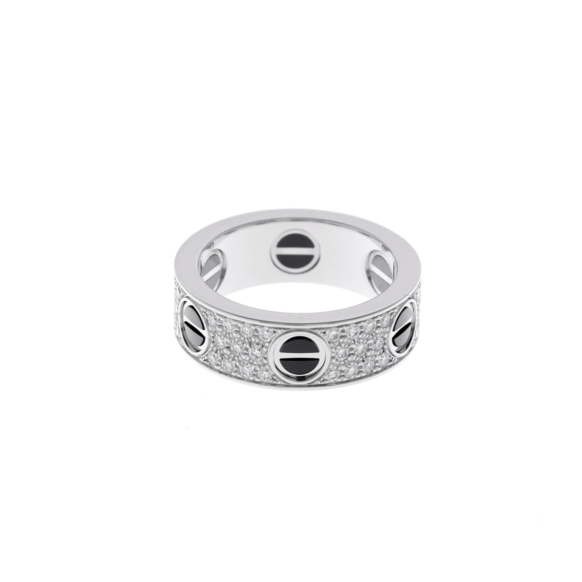 Cartier White Gold (18K) Ceramic Band Ring (Pre-Owned)