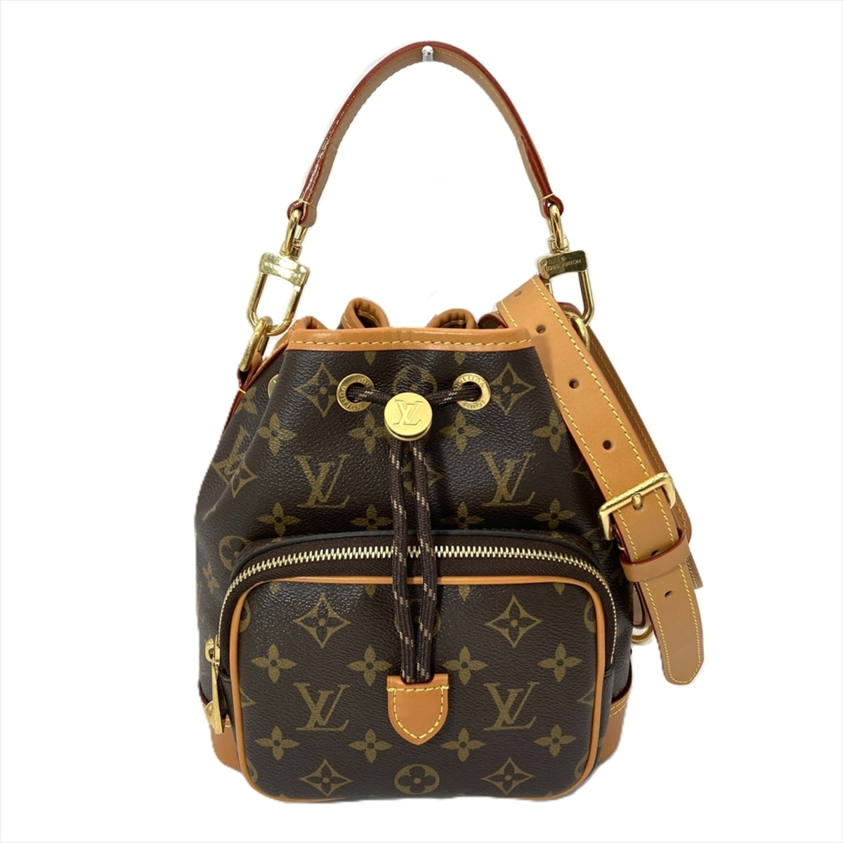 Louis Vuitton Brown Monogram Canvas Shoulder Bag (Pre-Owned)