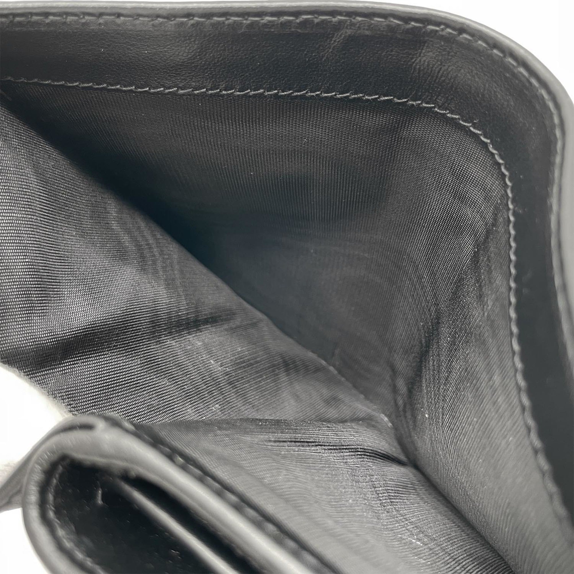 Prada Black Leather Wallet (Bi-Fold) (Pre-Owned)