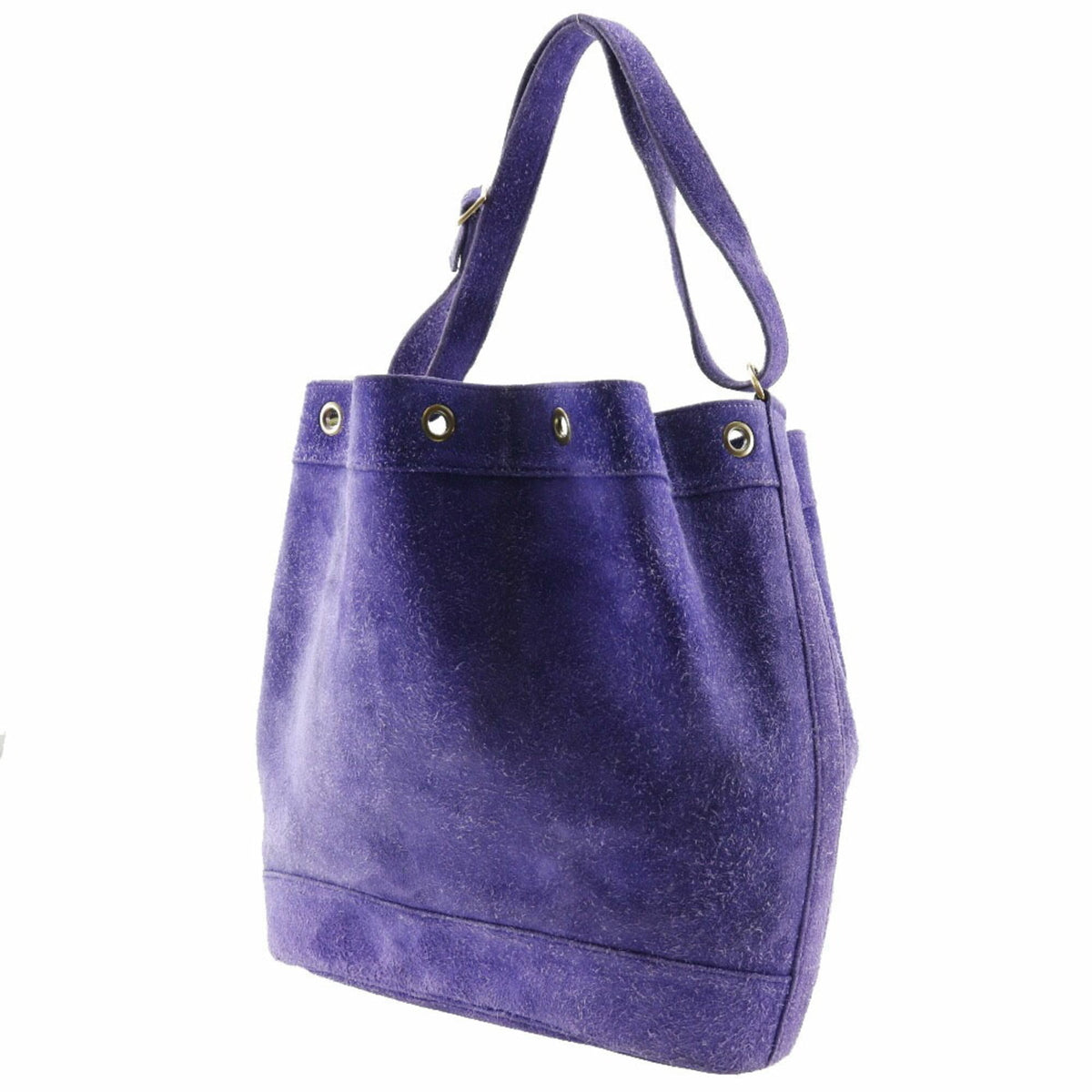 Hermes Purple Suede Shoulder Bag (Pre-Owned)