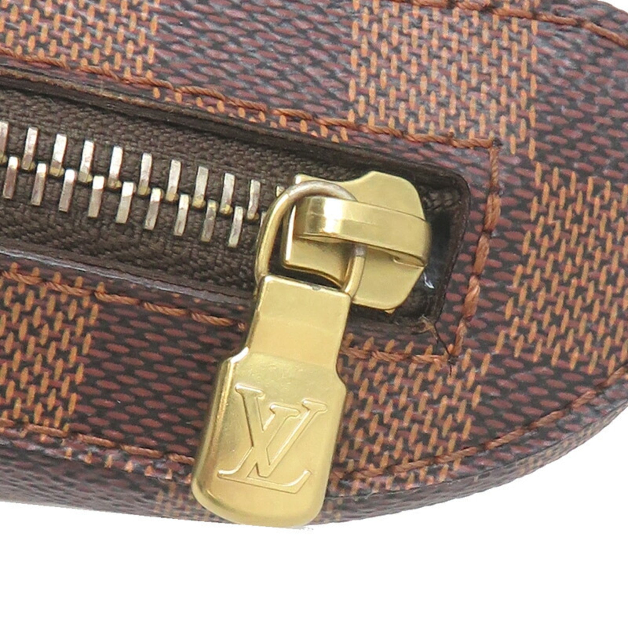 Louis Vuitton Damier Brown Damier Canvas Galle Leather Sling Bag (Pre-Owned)