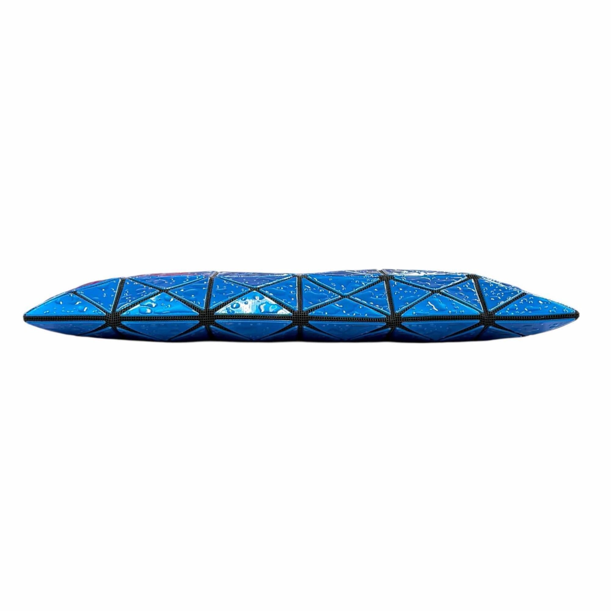 Issey Miyake Blue Polyester Nylon Elastane Brass Clutch Bag (Pre-Owned)