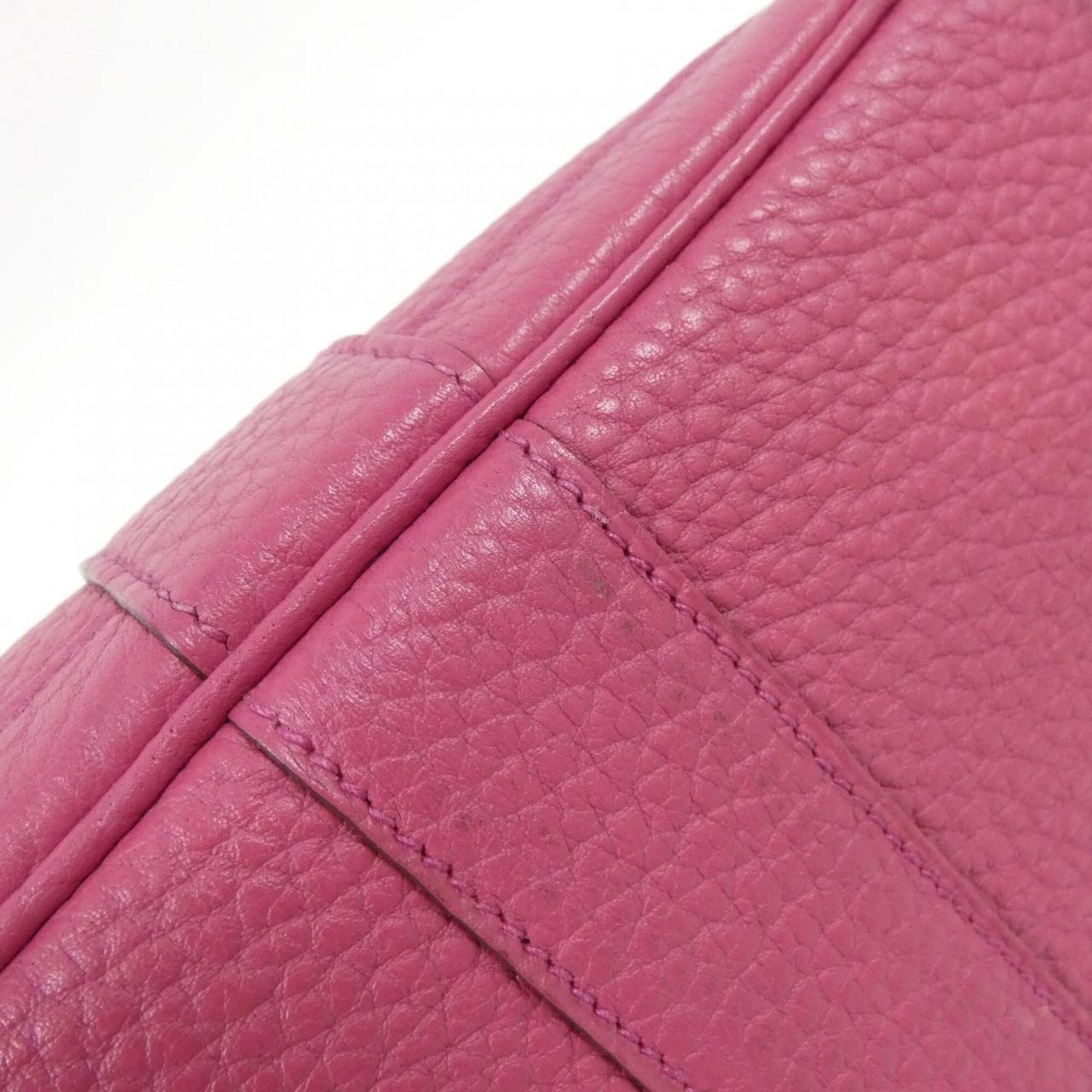 Hermes Garden Tosca Fjord Leather Handbag (Pre-Owned)