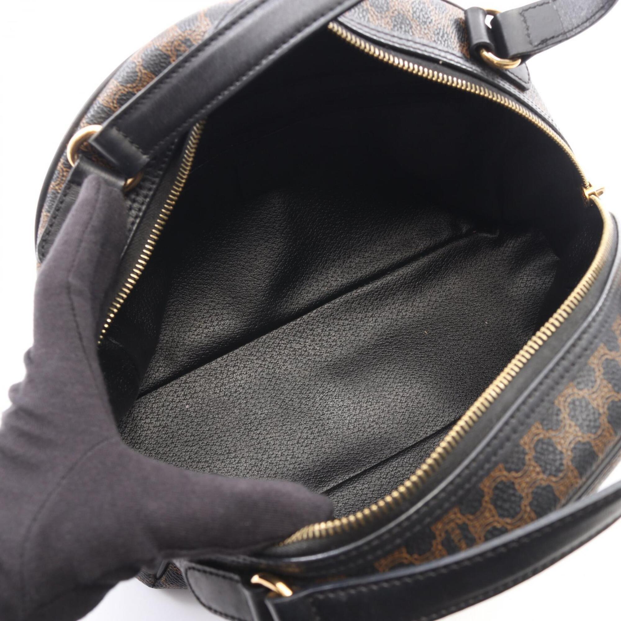 Celine Black Coated Canvas Pvc Leather Handbag (Pre-Owned)