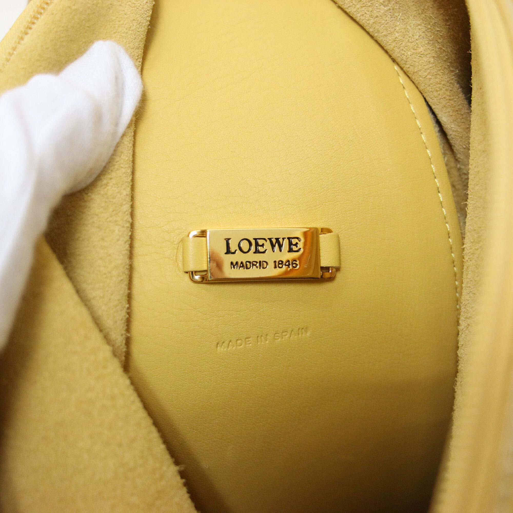 Loewe Yellow Leather Backpack (Pre-Owned)