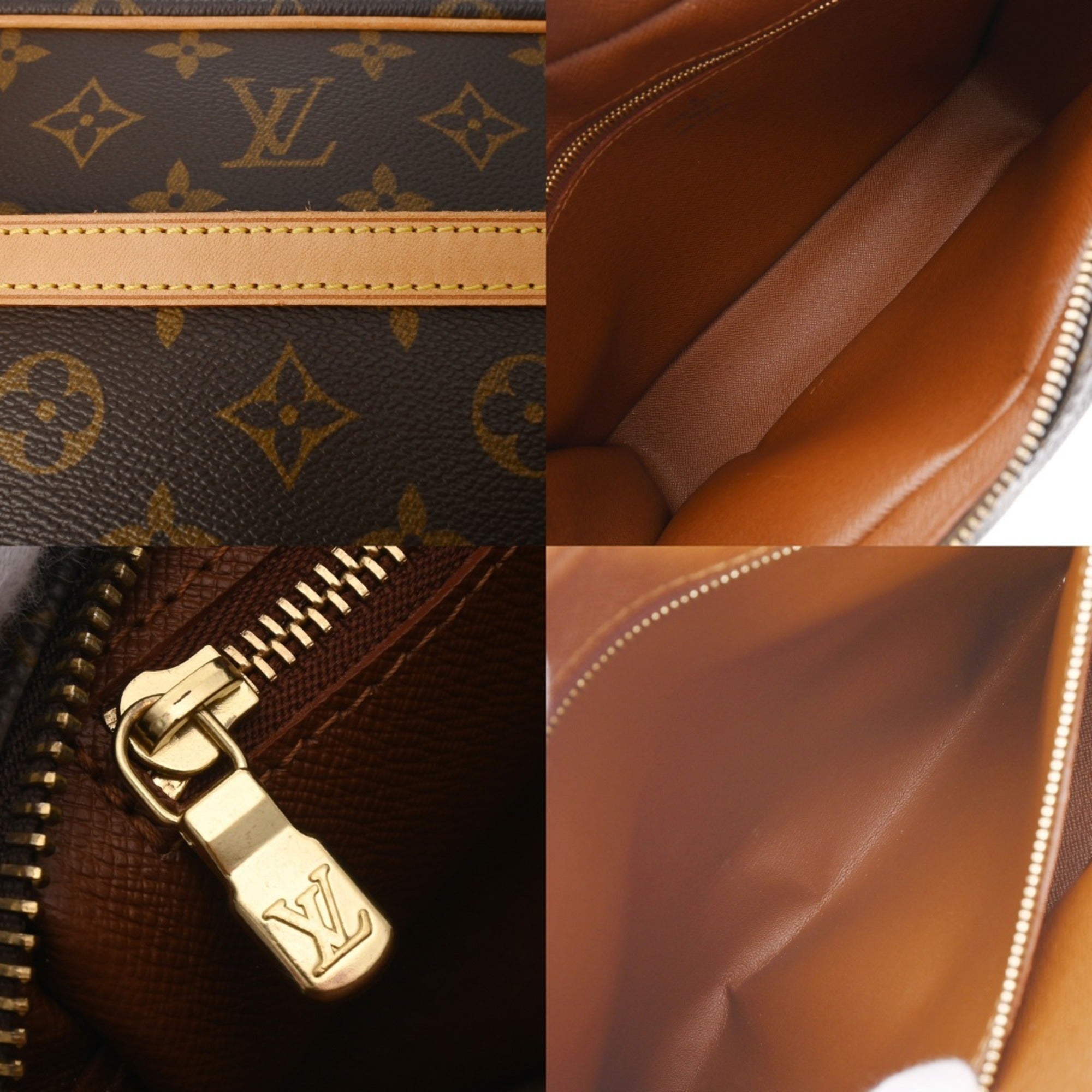 Louis Vuitton Brown Monogram Canvas Shoulder Bag (Pre-Owned)