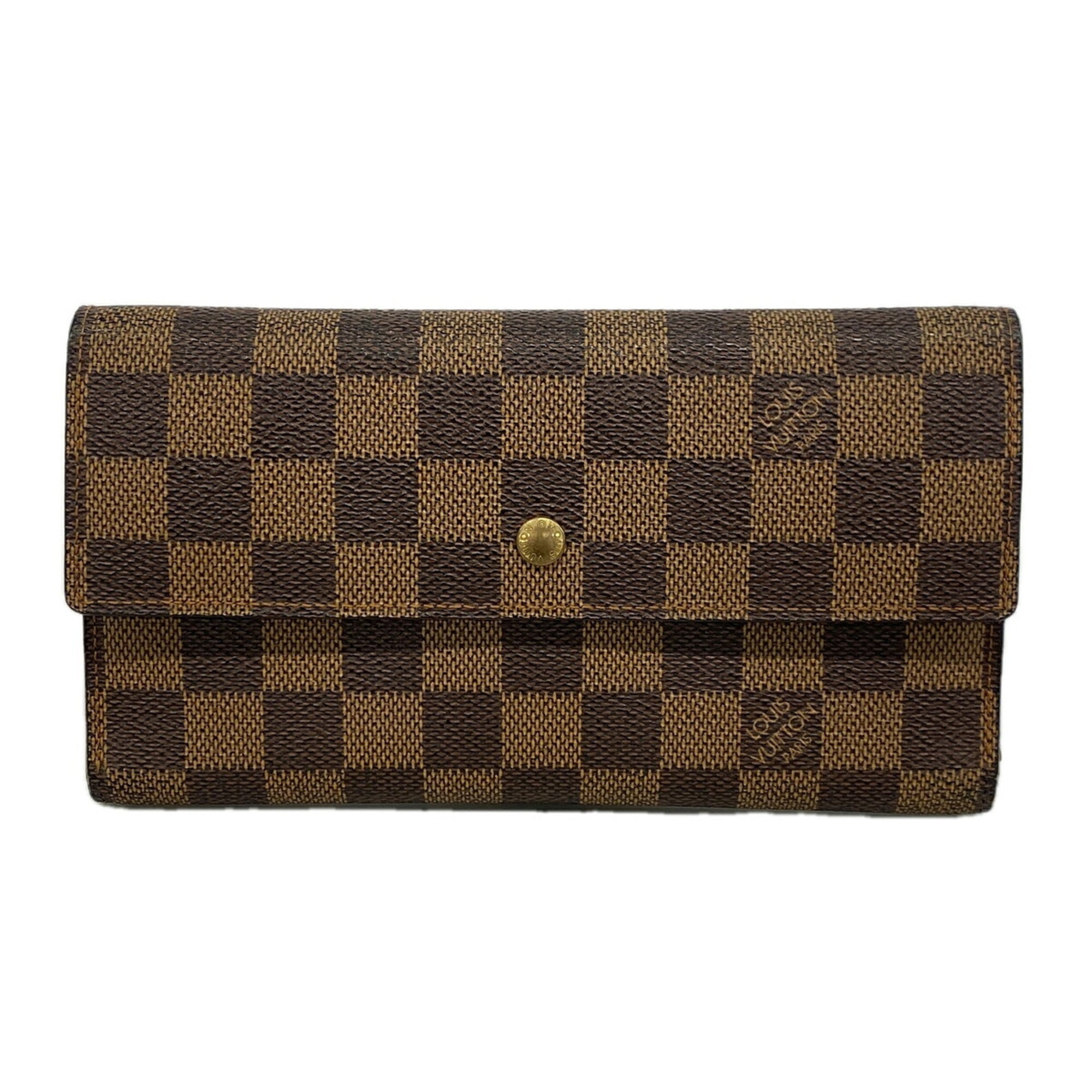 Louis Vuitton Ebene Long Wallet (Tri-Fold) (Pre-Owned)