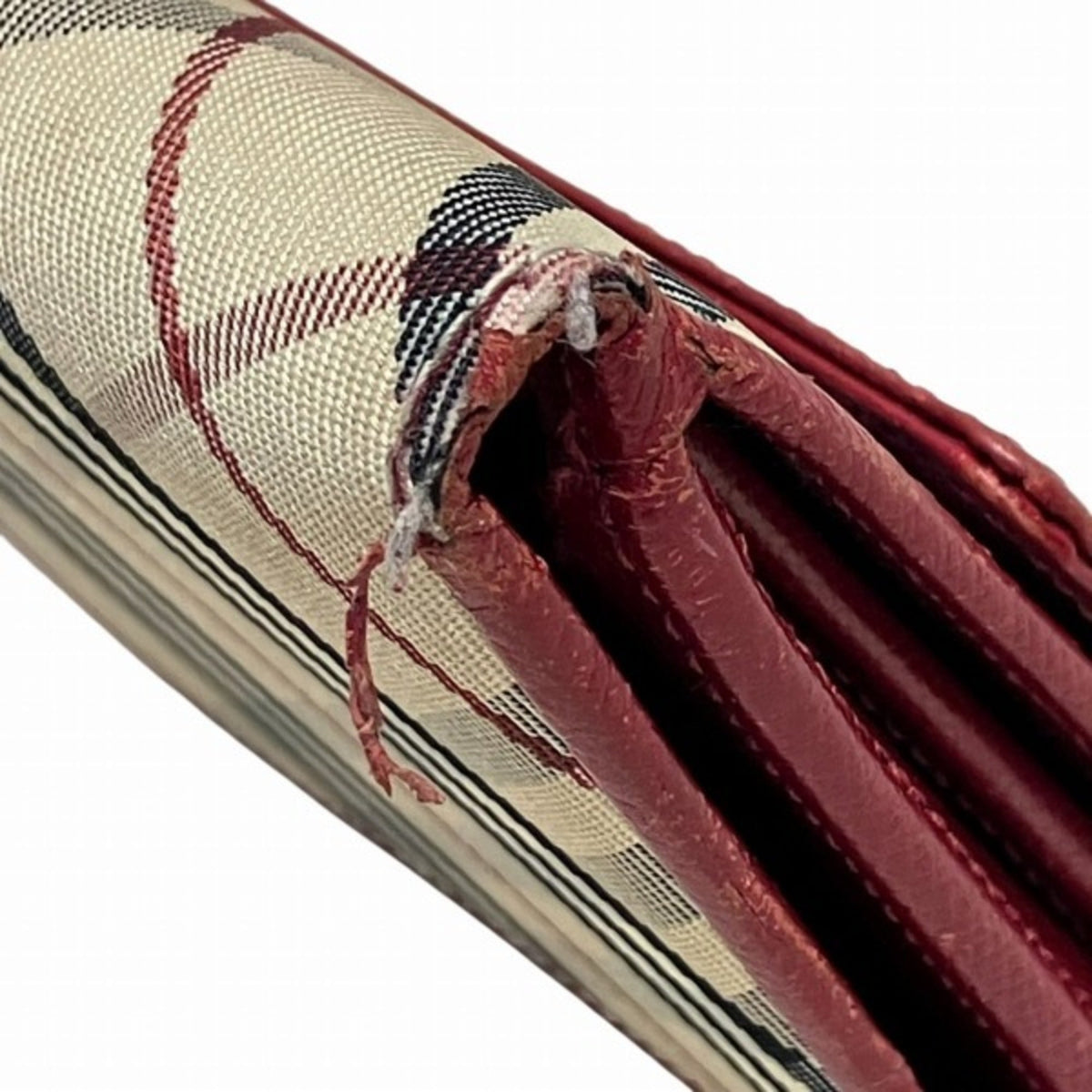 Burberry Multi-Color Leather Long Wallet (Bi-Fold) (Pre-Owned)