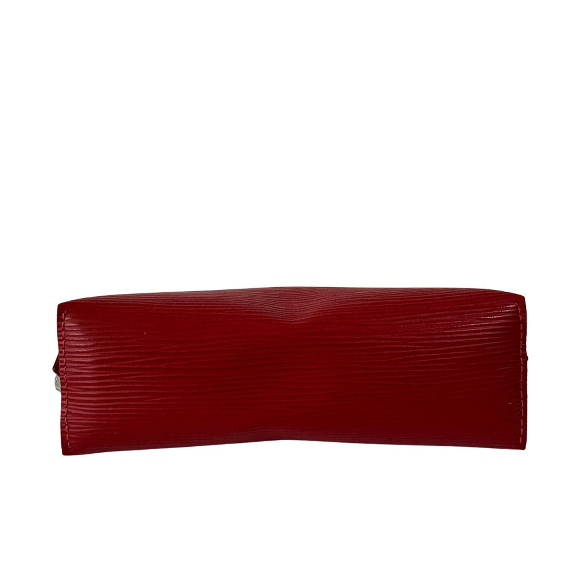 Louis Vuitton Epi Castilian Red Epi Leather Pochette Pouch (Pre-Owned)