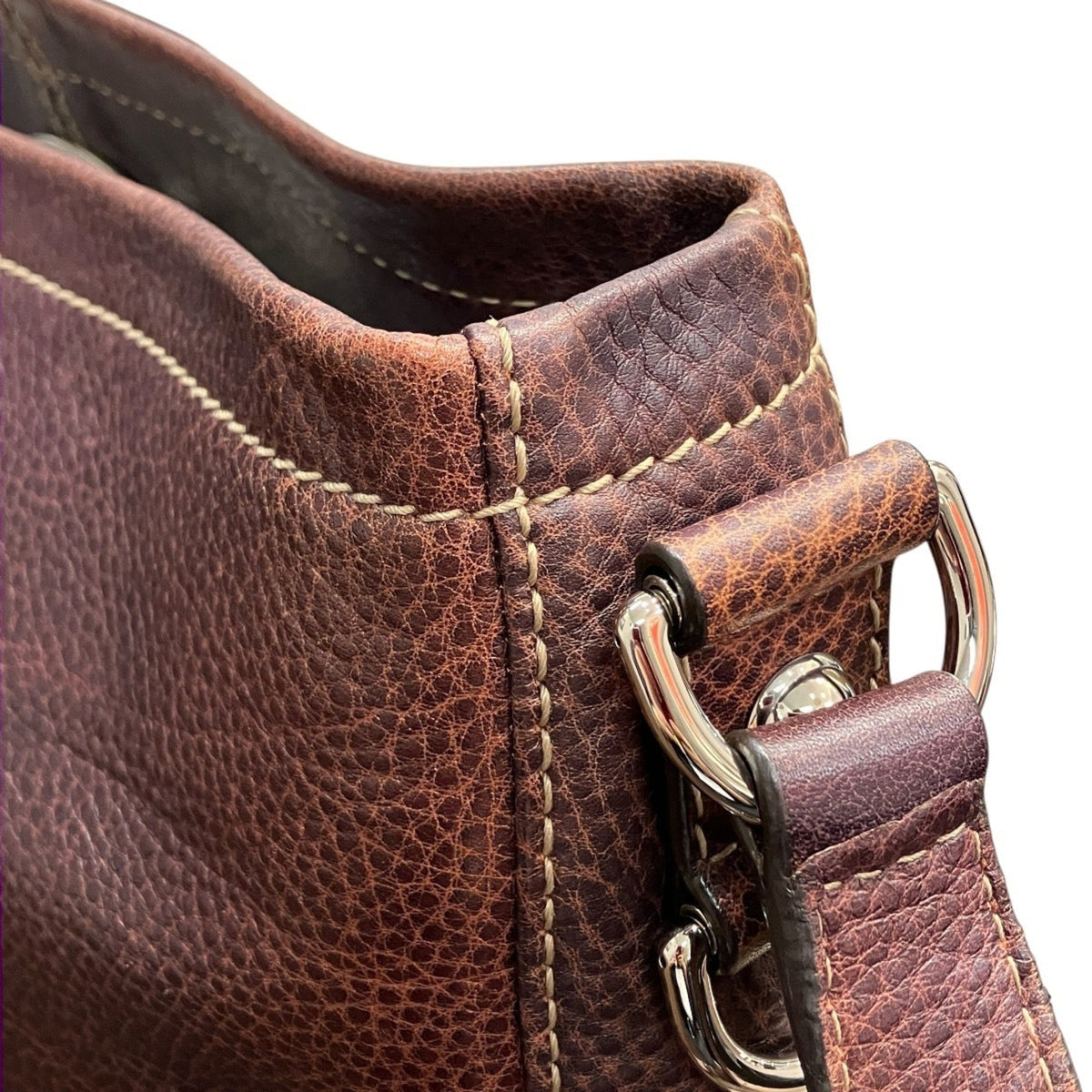 Gucci Wine Leather Shoulder Bag (Pre-Owned)