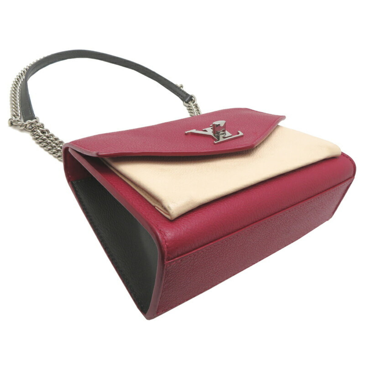 Louis Vuitton Bordeaux Ivory Leather Shoulder Bag (Pre-Owned)