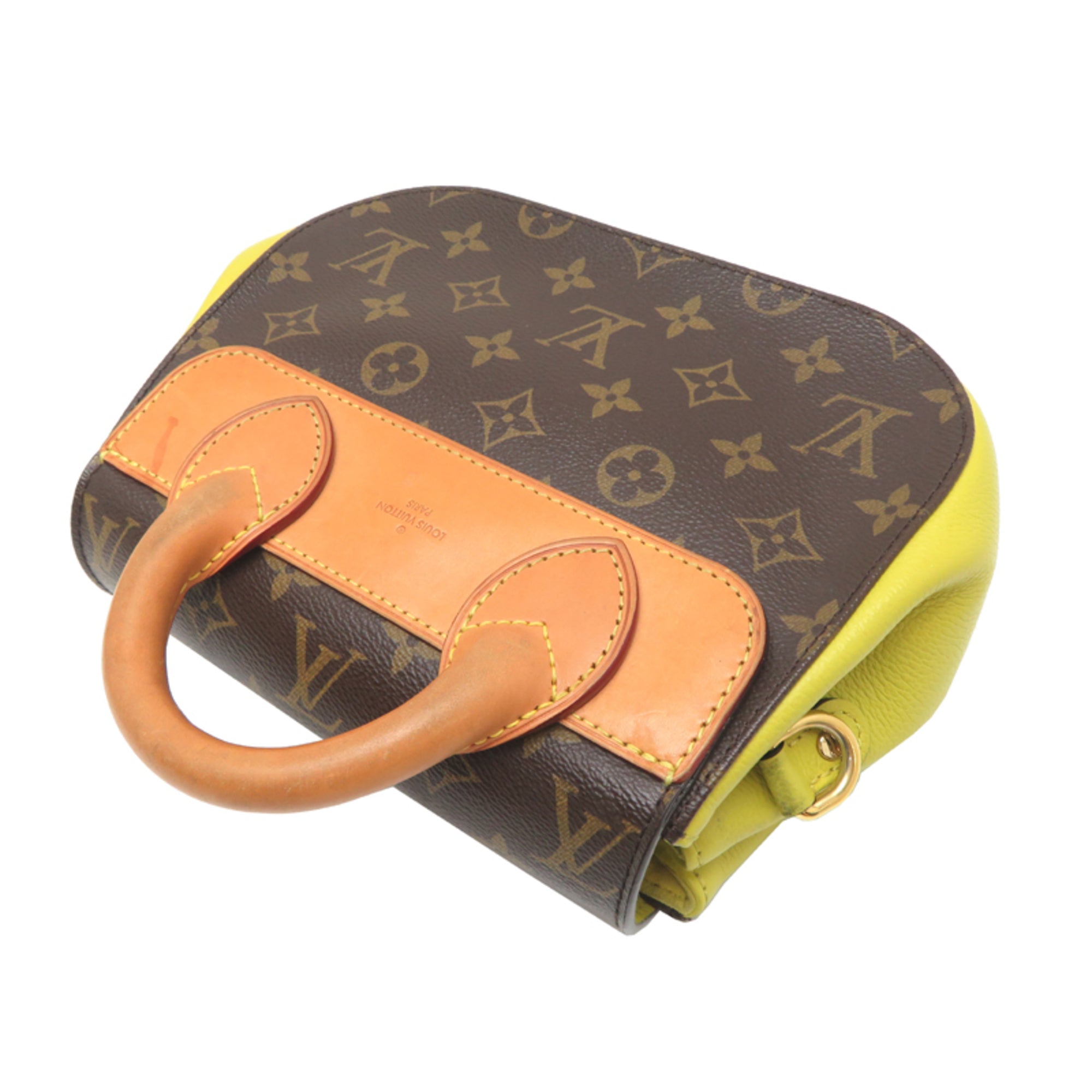Louis Vuitton Pistache Monogram Leather Handbag (Pre-Owned)