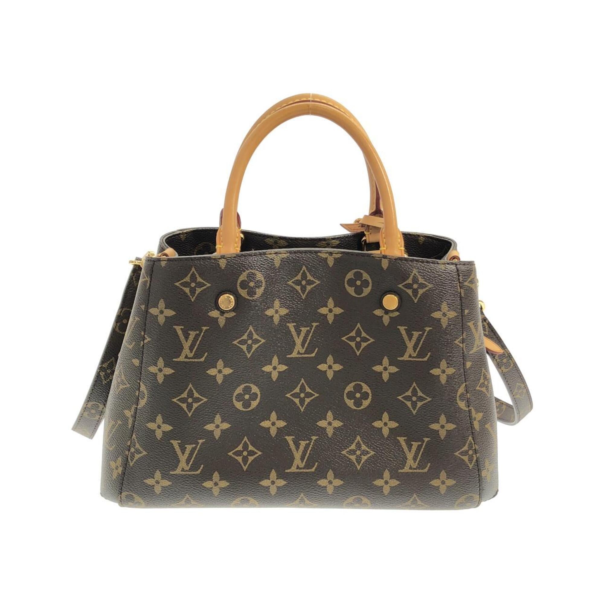 Louis Vuitton Marron Coated Canvas Handbag (Pre-Owned)