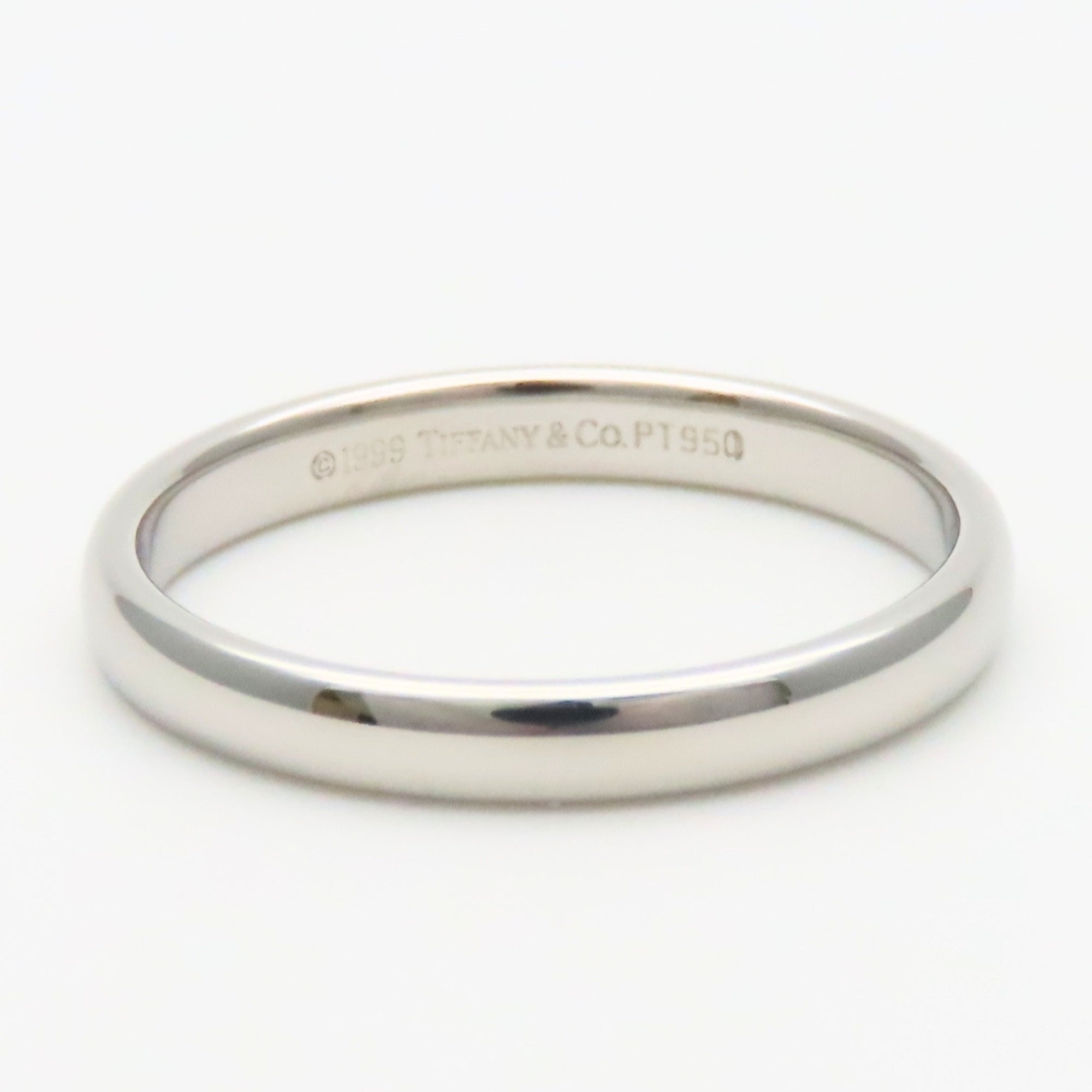 Tiffany Platinum Platinum 950 Band Ring (Pre-Owned)