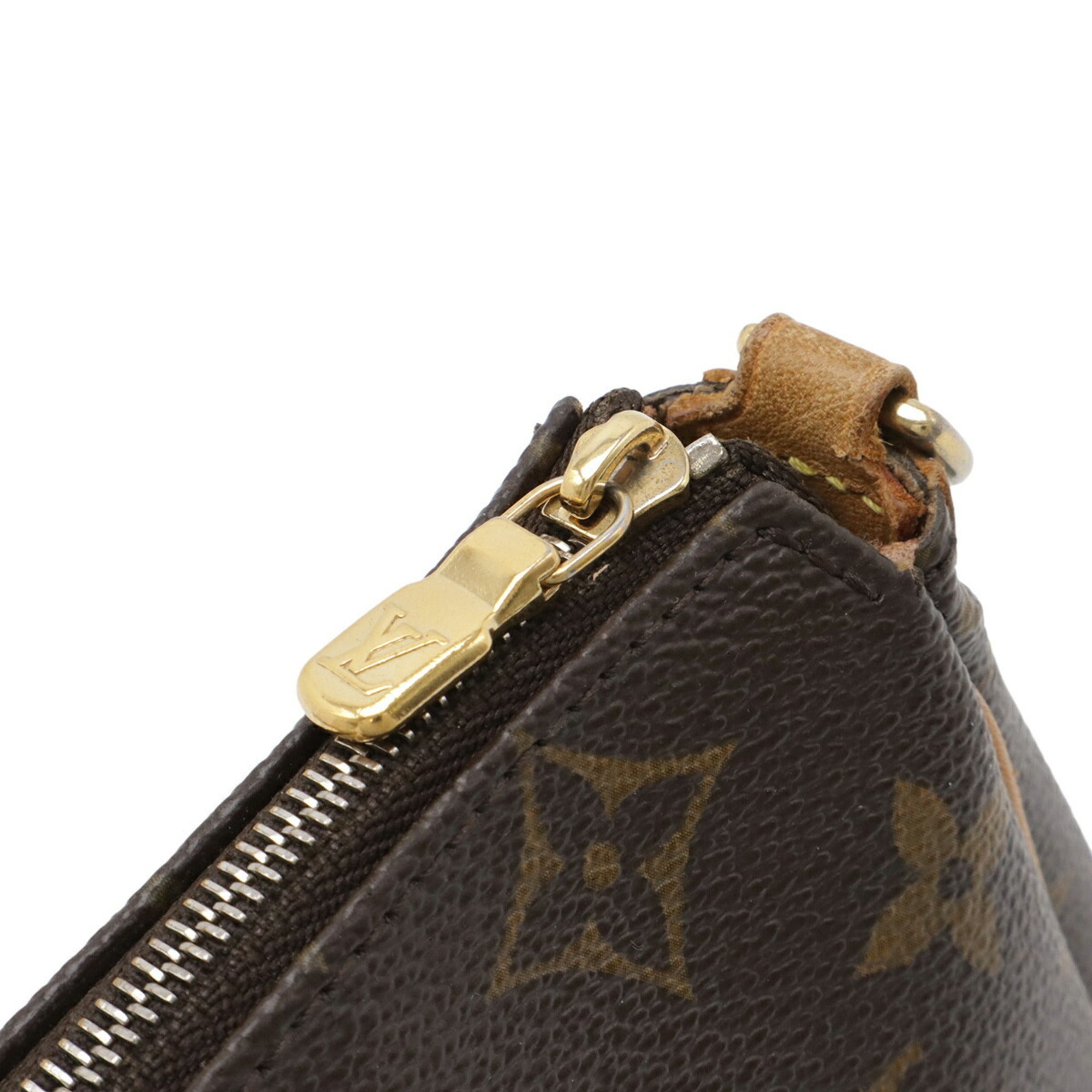 Louis Vuitton Brown Monogram Canvas Pvc Coated Canvas Handbag Pouch Shoulder Bag (Pre-Owned)