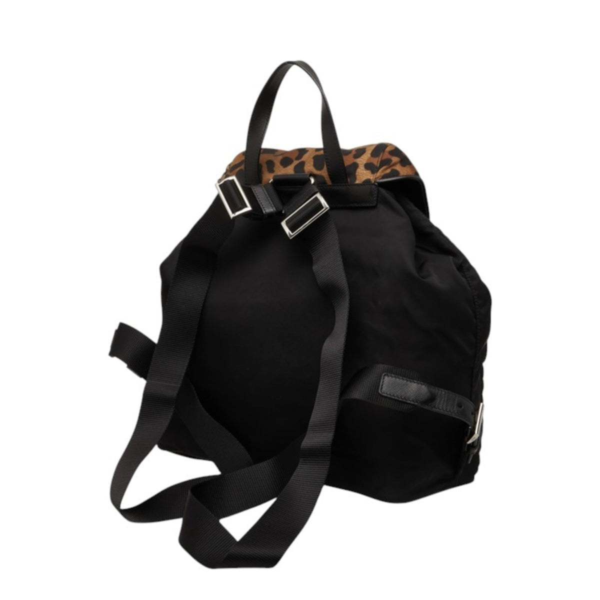 Prada Black Brown Nylon Backpack (Pre-Owned)