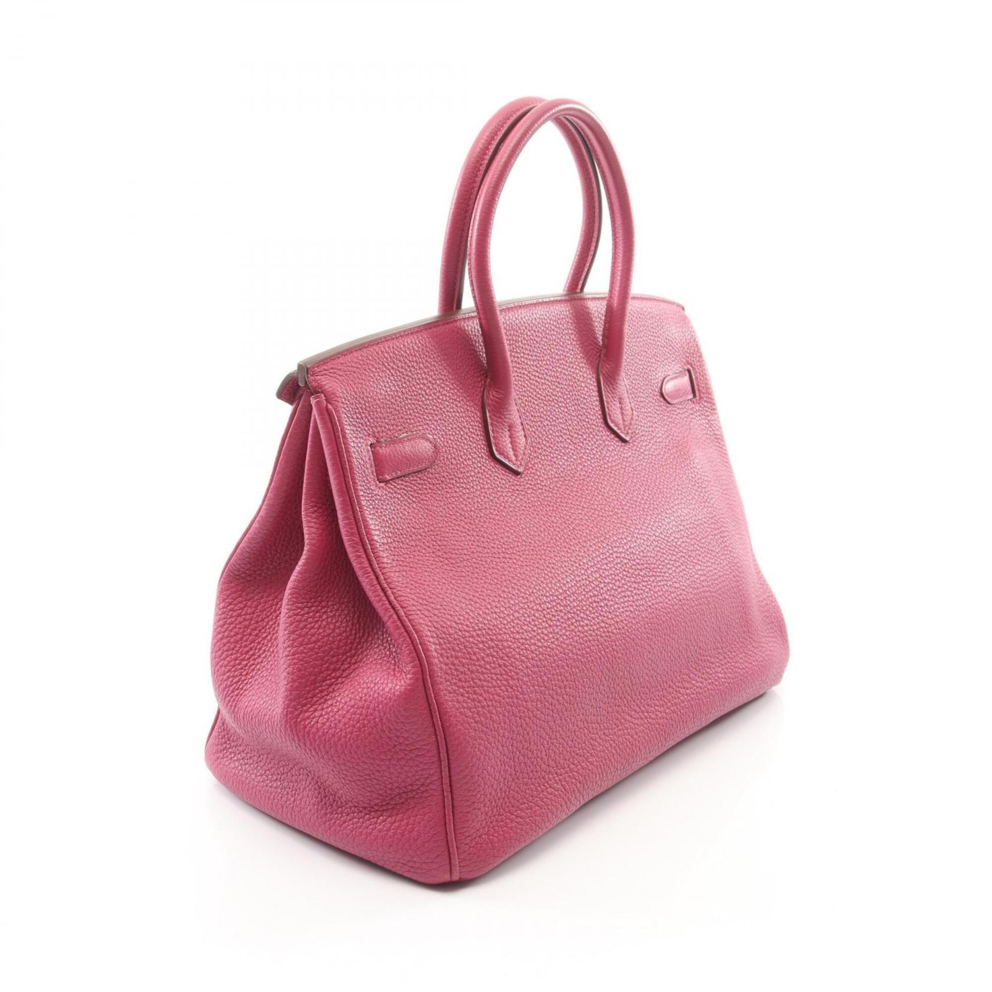 Hermes Pink Togo Leather Handbag (Pre-Owned)