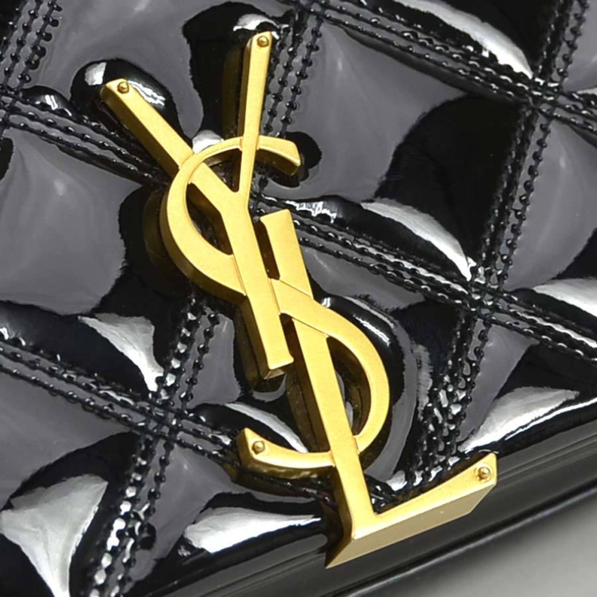 Saint Laurent Black Patent Leather Shoulder Bag (Pre-Owned)