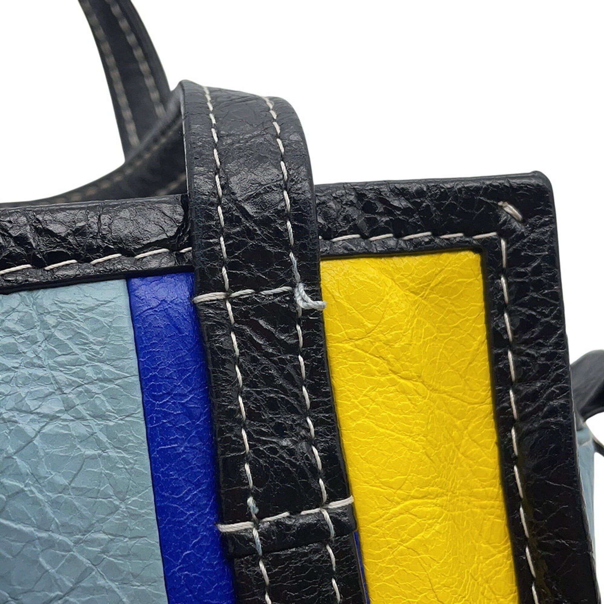 Balenciaga Black Multi-Color Leather Handbag Shoulder Bag (Pre-Owned)