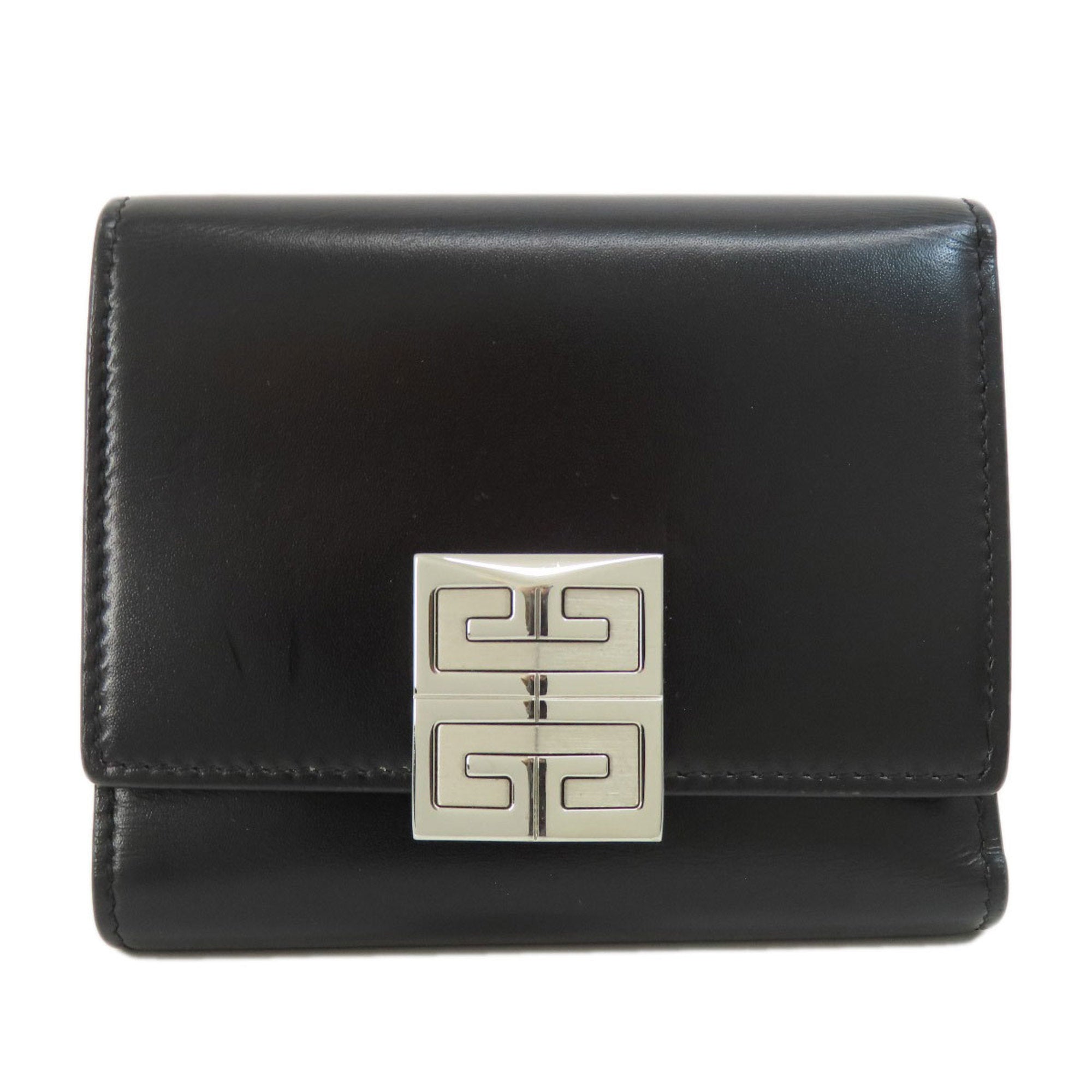 Givenchy Black Leather Wallet (Tri-Fold) (Pre-Owned)