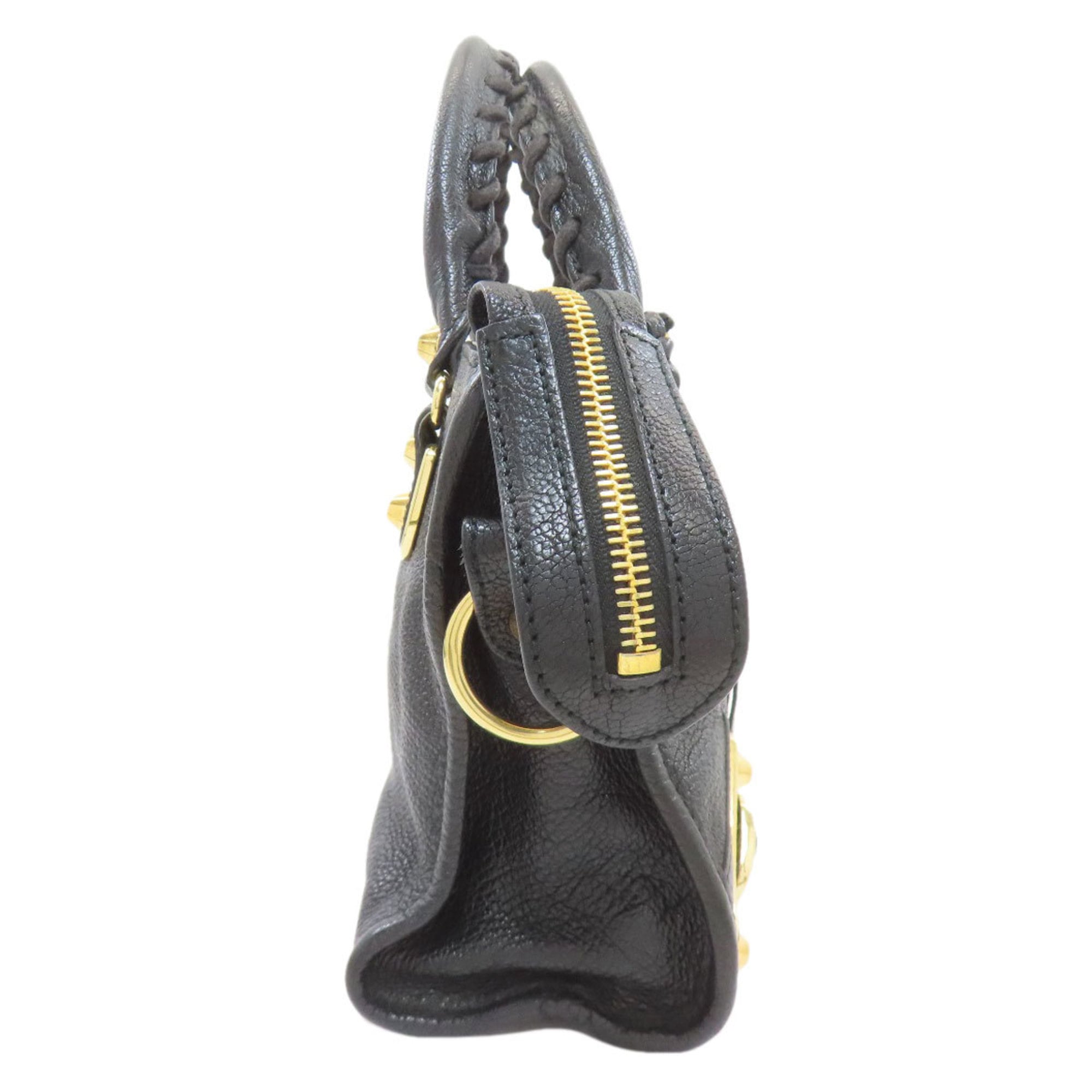 Balenciaga Black Leather Handbag (Pre-Owned)