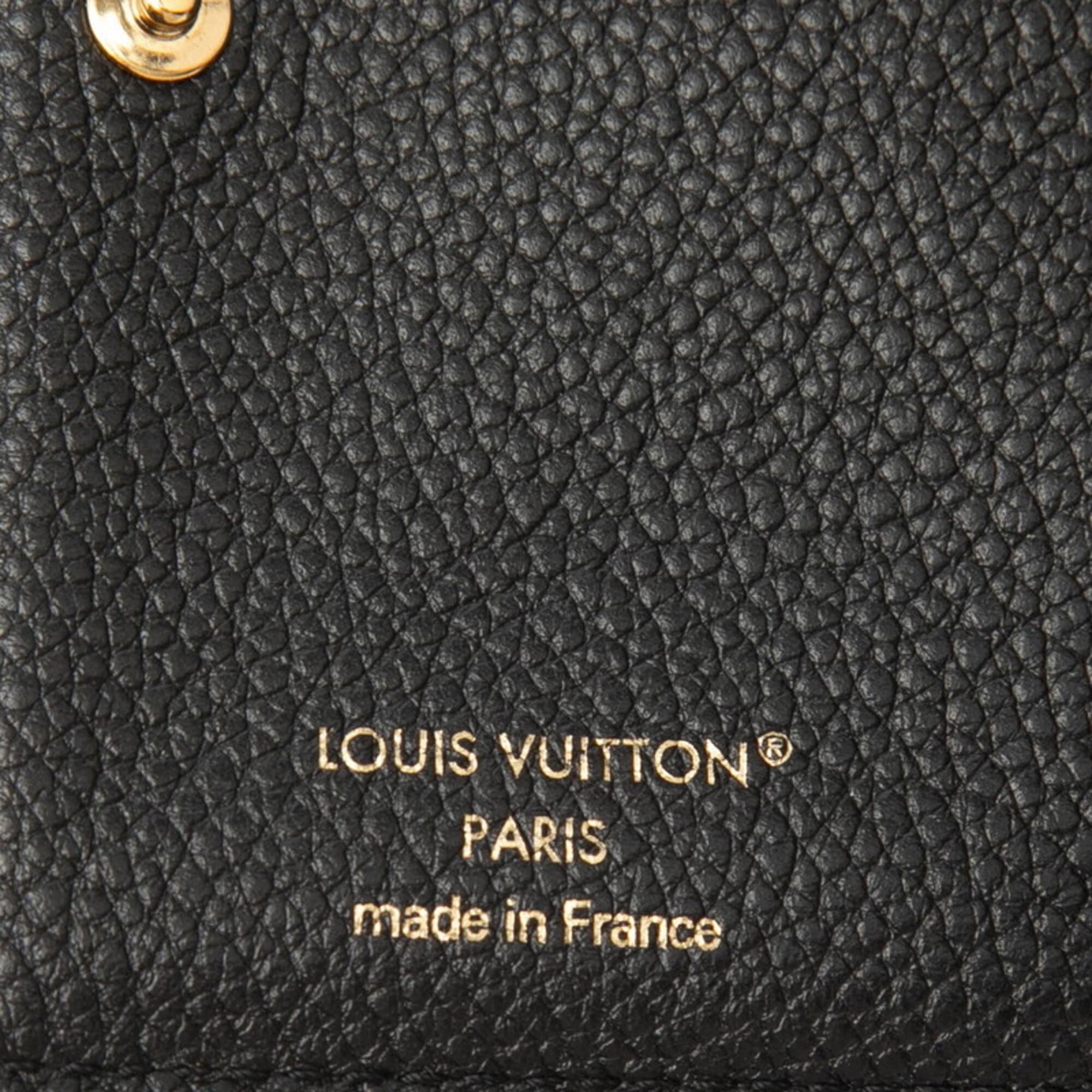 Louis Vuitton Black Noir Leather Wallet (Bi-Fold) (Pre-Owned)