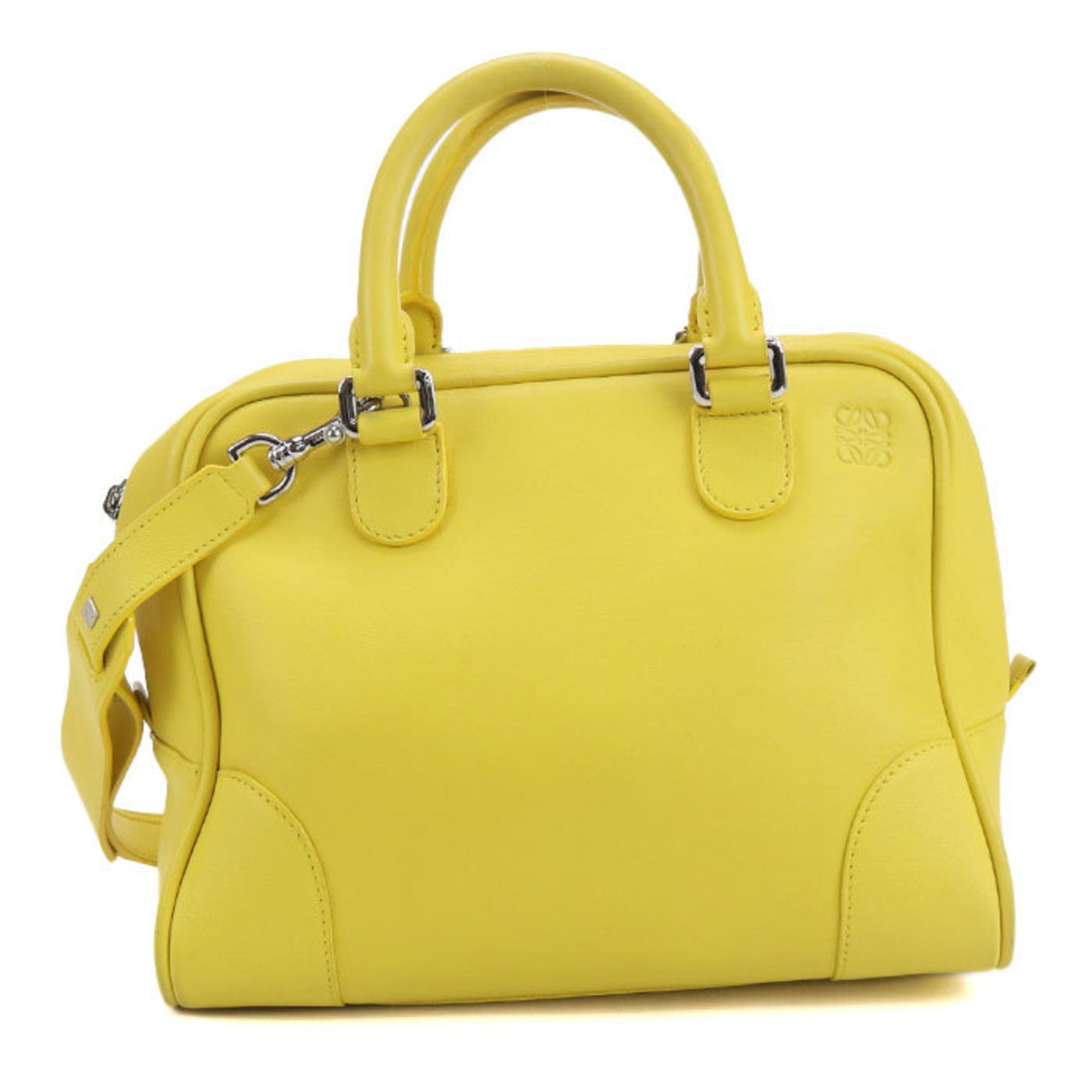 Loewe Amazona Yellow Leather Handbag (Pre-Owned)