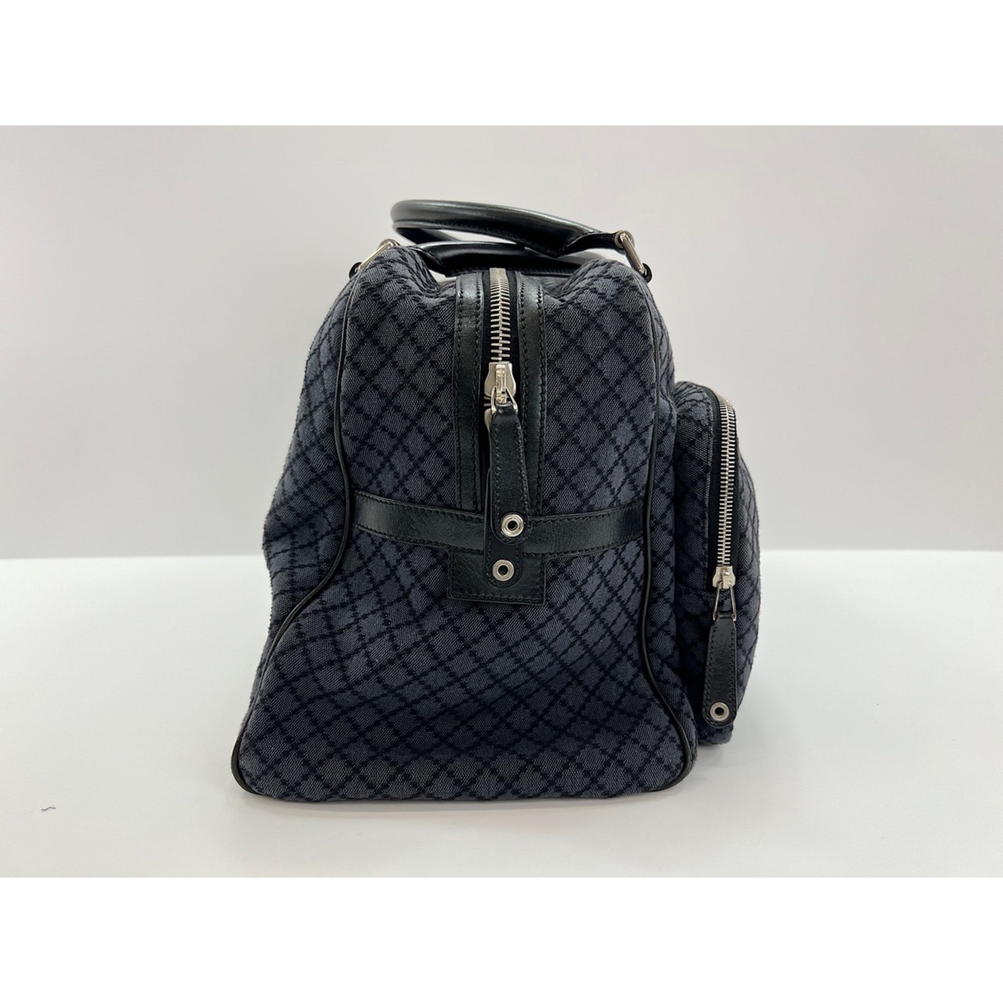 Gucci Navy Canvas Handbag (Pre-Owned)