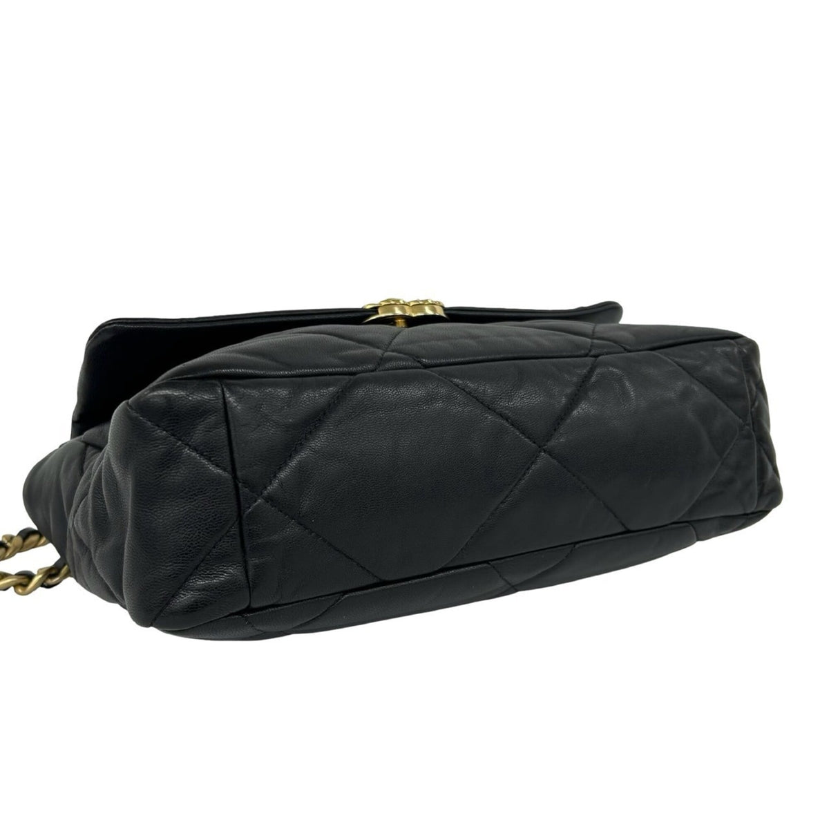 Chanel Black Leather Handbag Shoulder Bag (Pre-Owned)